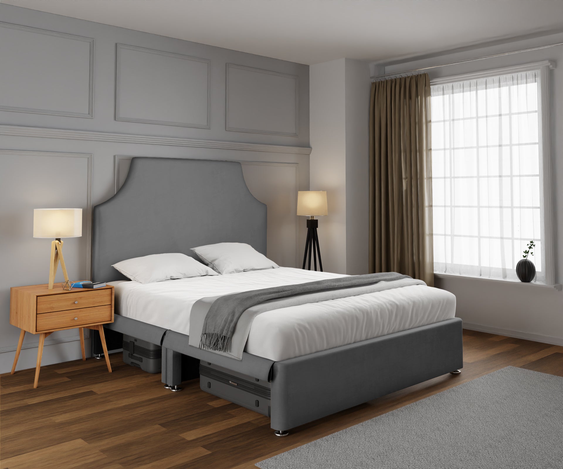Eva Open Storage Divan Bed Set