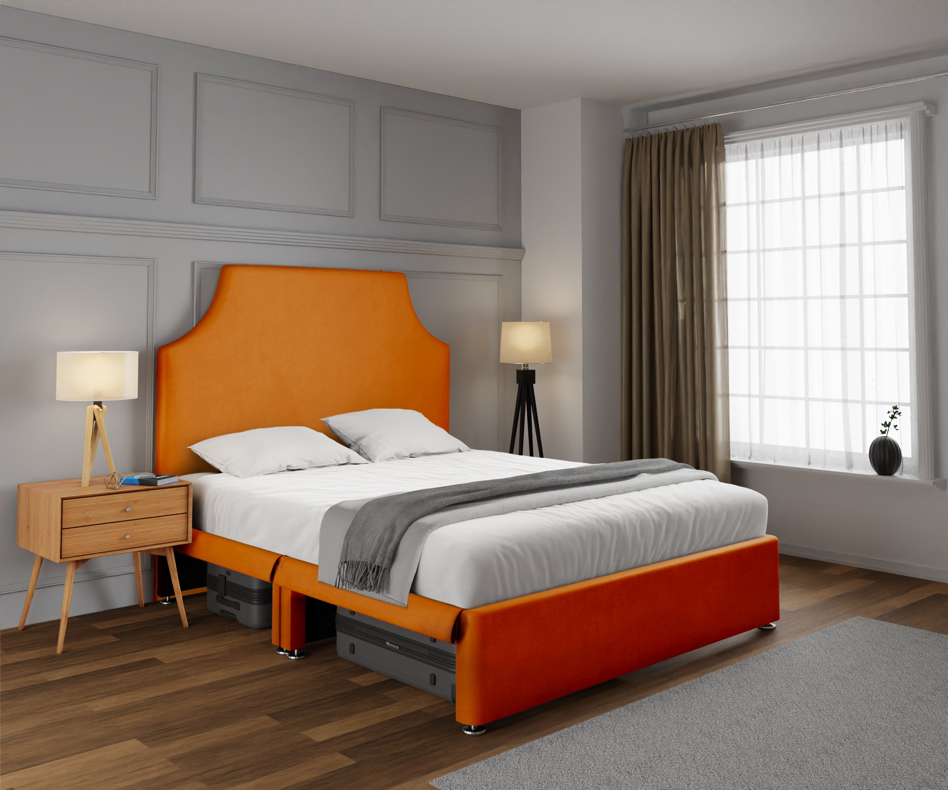 Eva Open Storage Divan Bed Set