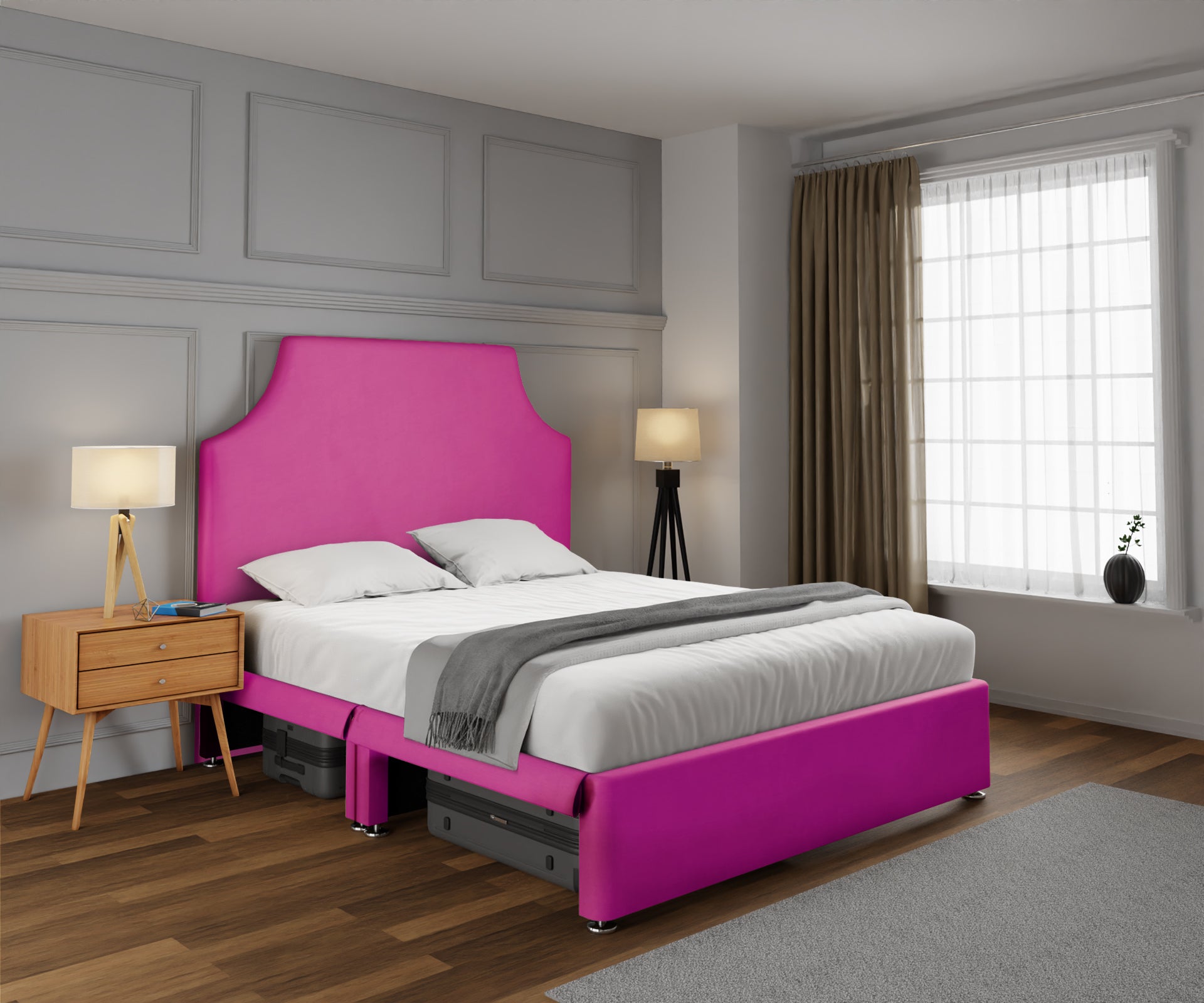 Eva Open Storage Divan Bed Set