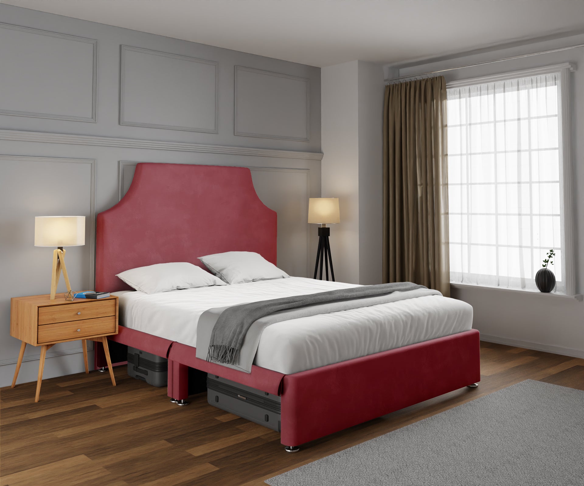 Eva Open Storage Divan Bed Set