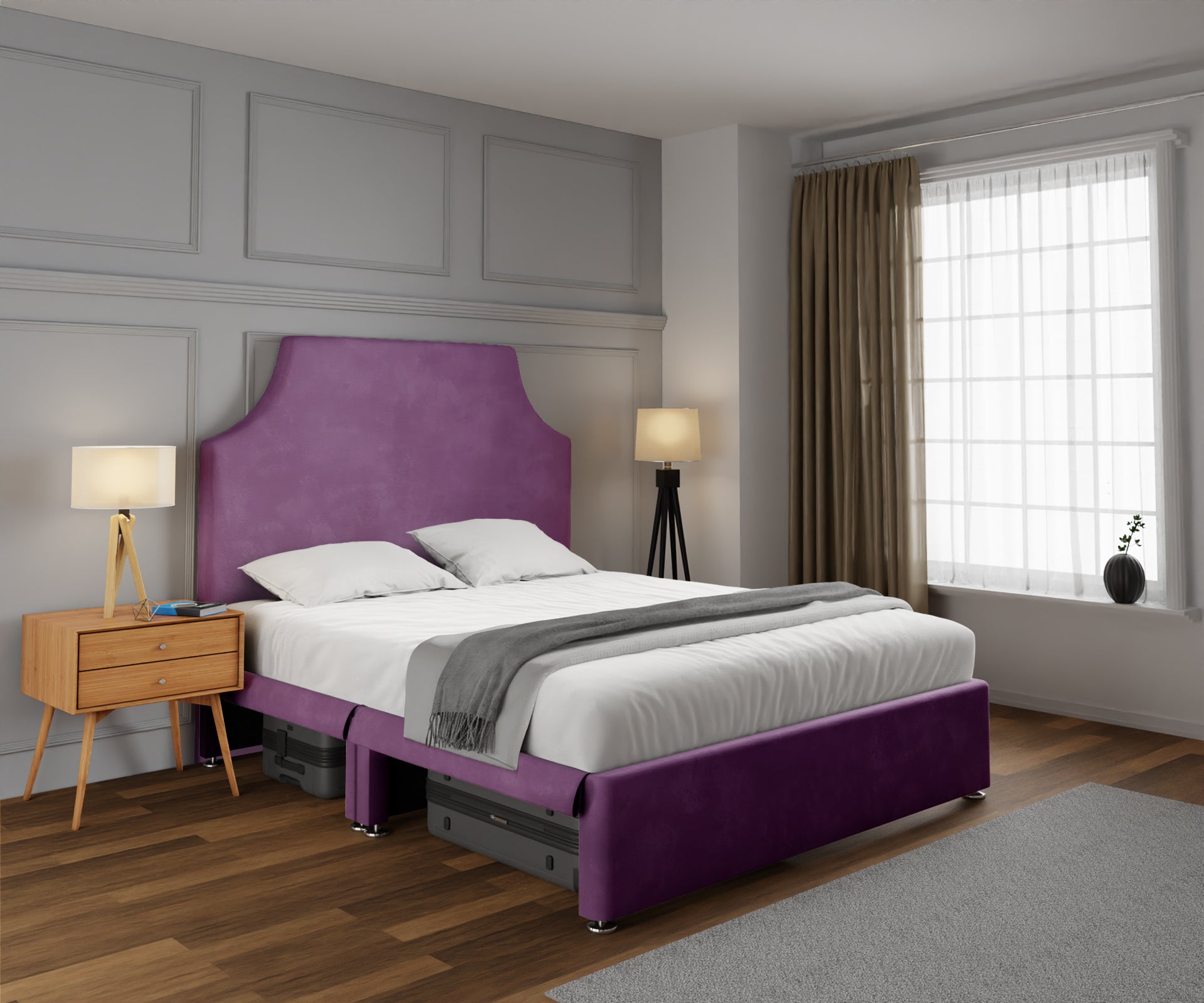 Eva Open Storage Divan Bed Set
