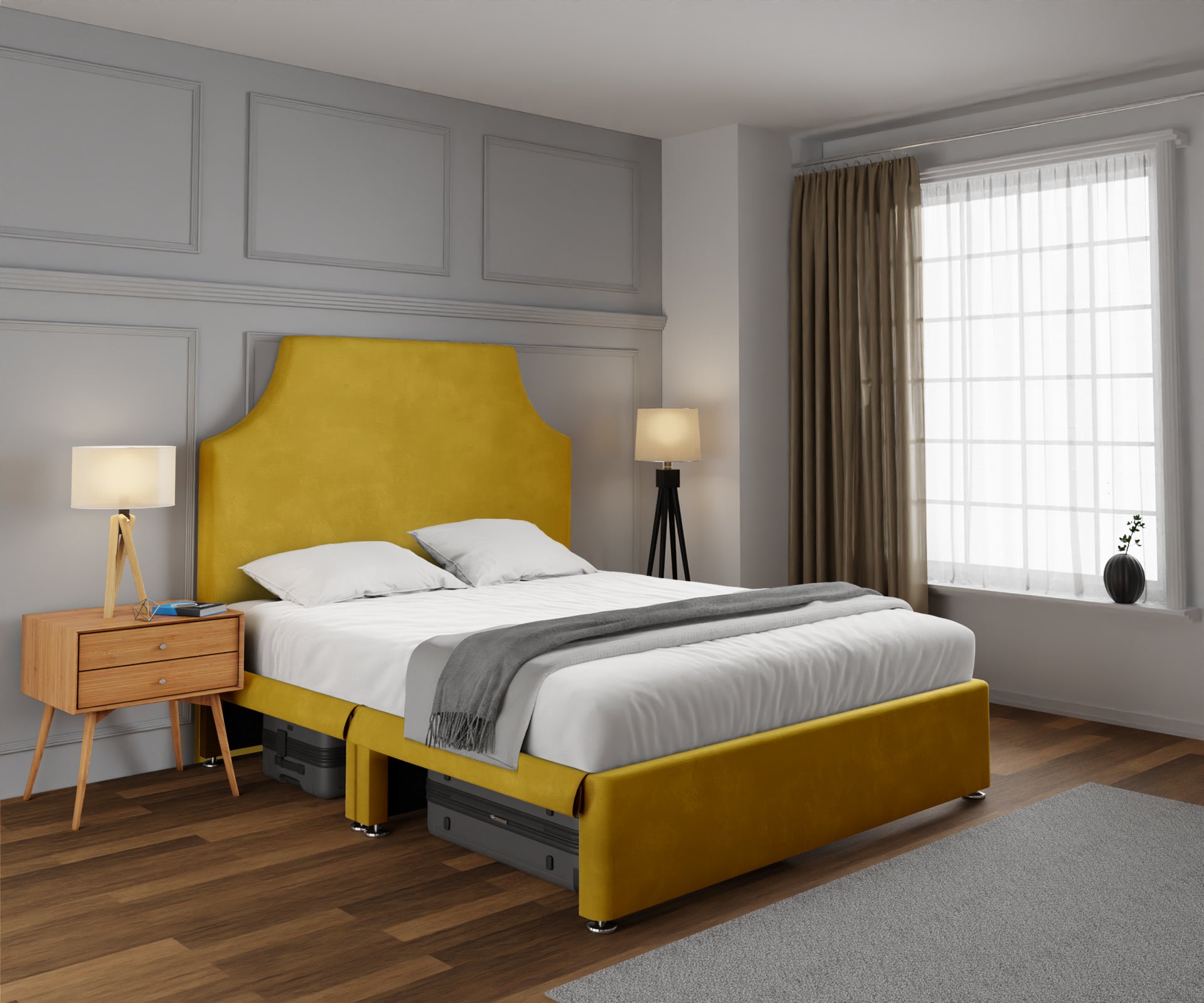 Eva Open Storage Divan Bed Set