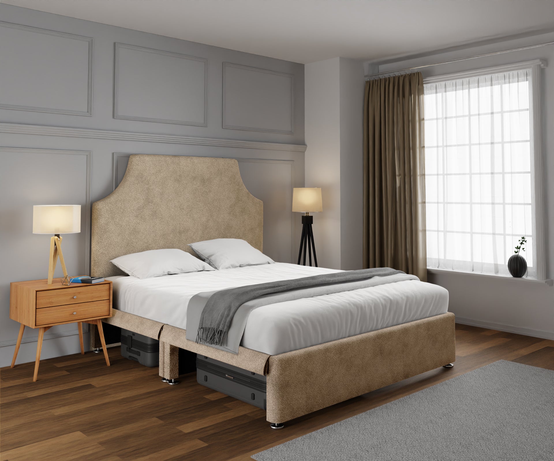 Eva Open Storage Divan Bed Set
