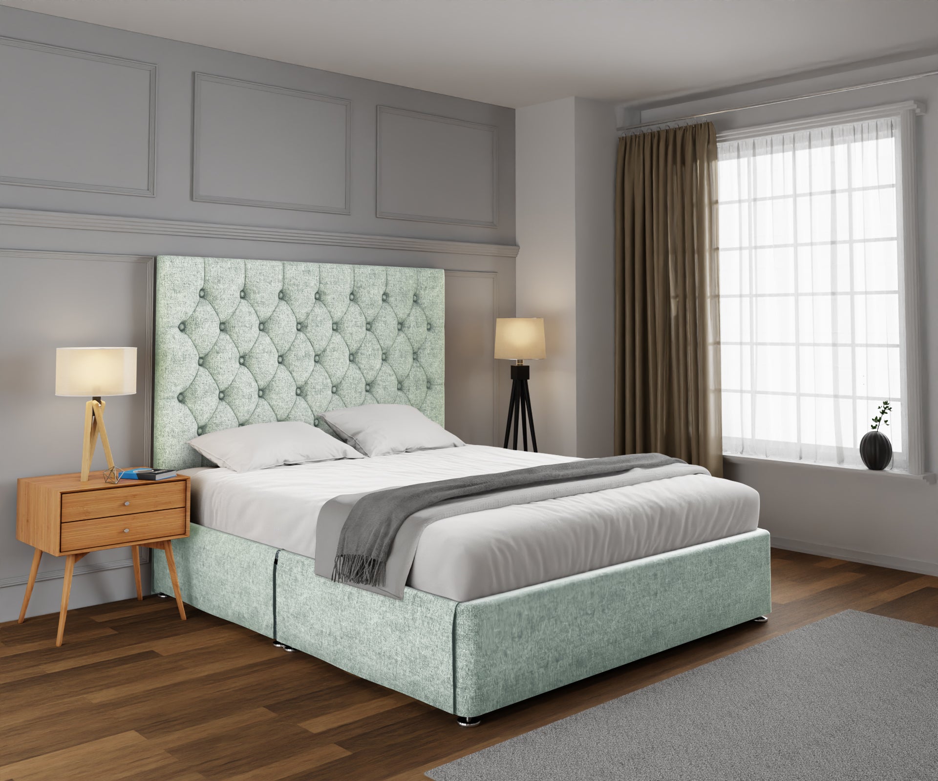 Evie Open Storage Divan Bed Set