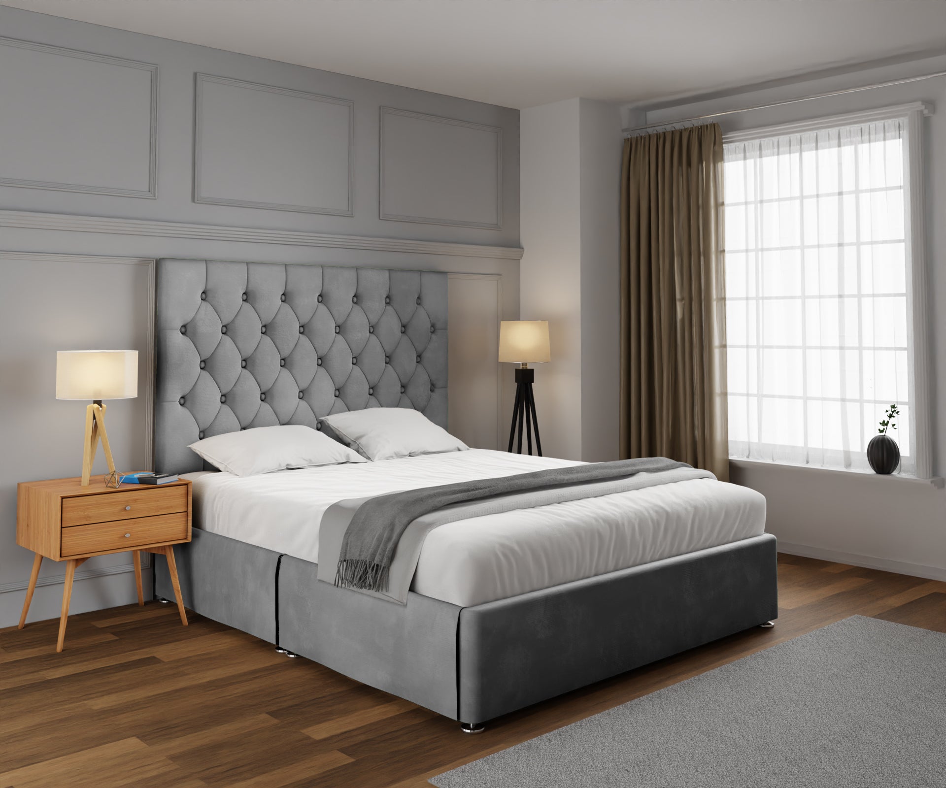 Evie Open Storage Divan Bed Set