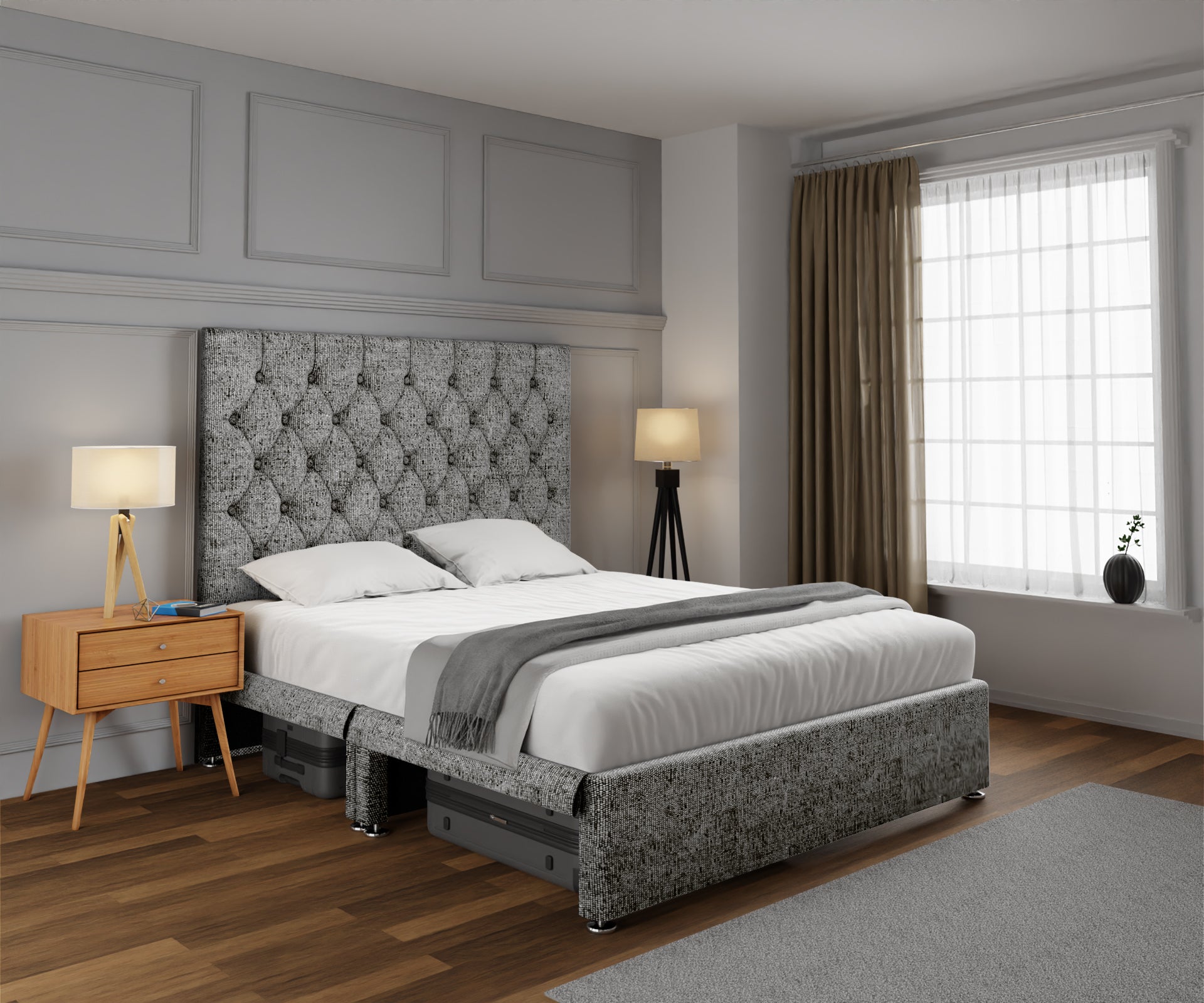 Evie Open Storage Divan Bed Set