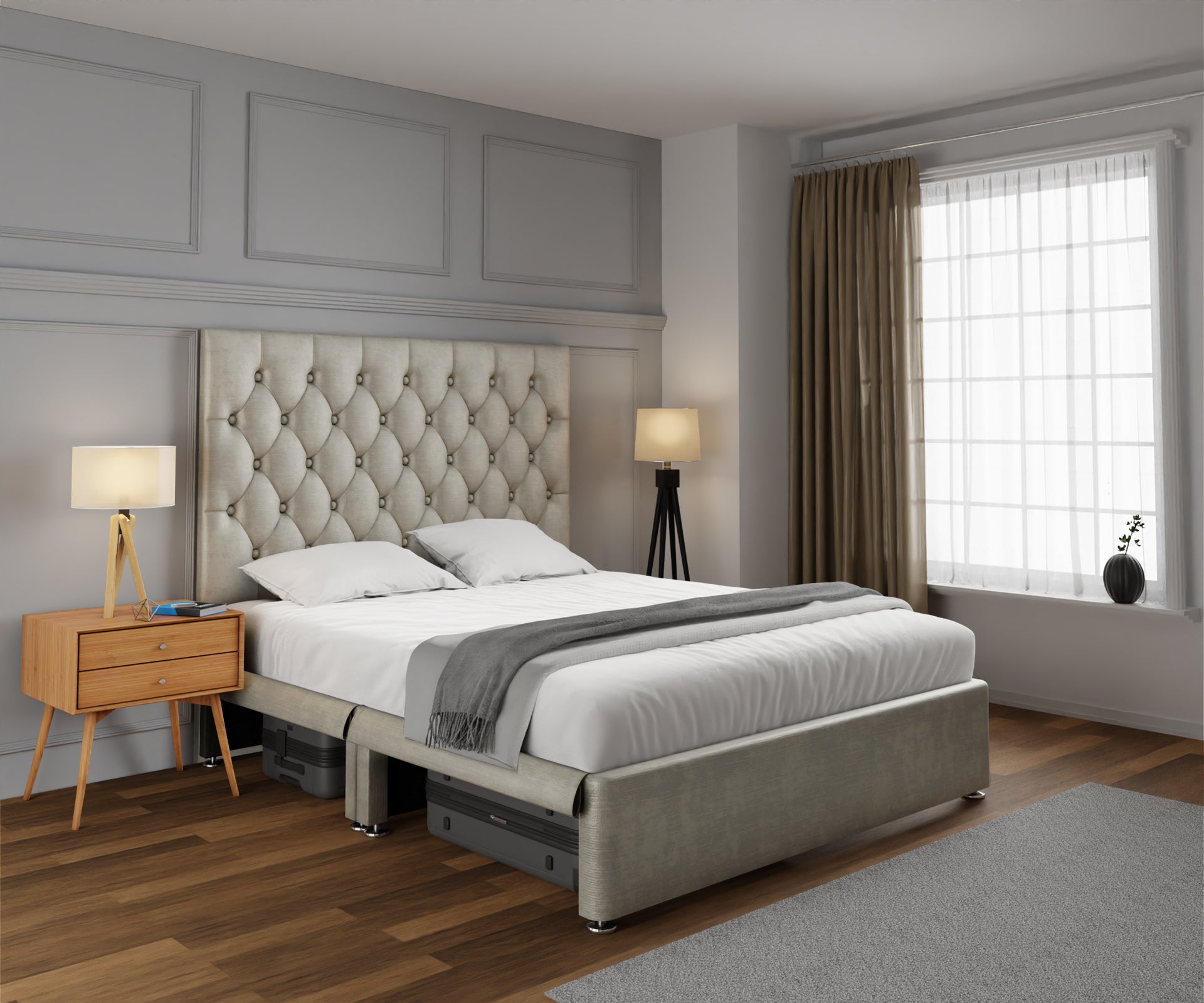 Evie Open Storage Divan Bed Set