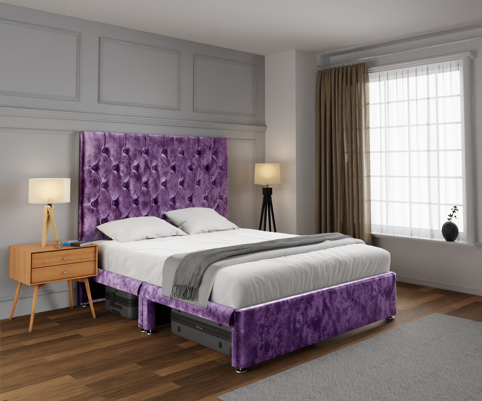 Evie Open Storage Divan Bed Set