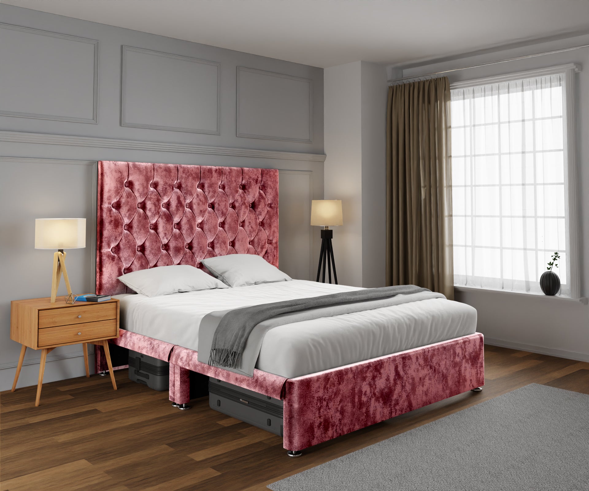 Evie Open Storage Divan Bed Set
