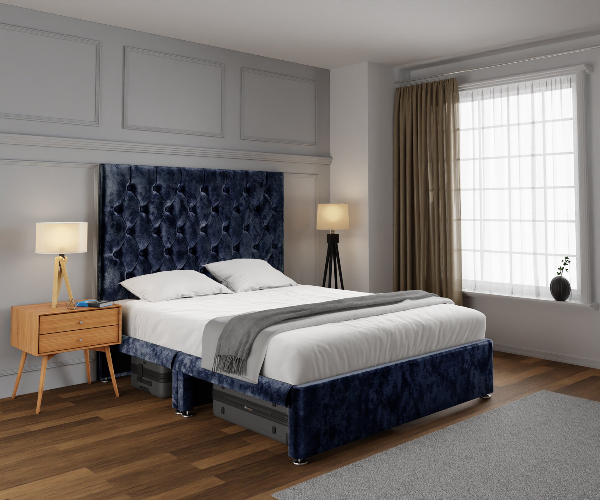 Evie Open Storage Divan Bed Set