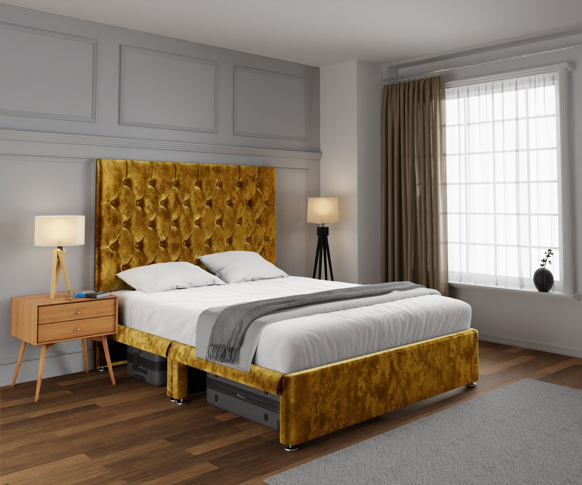 Evie Open Storage Divan Bed Set