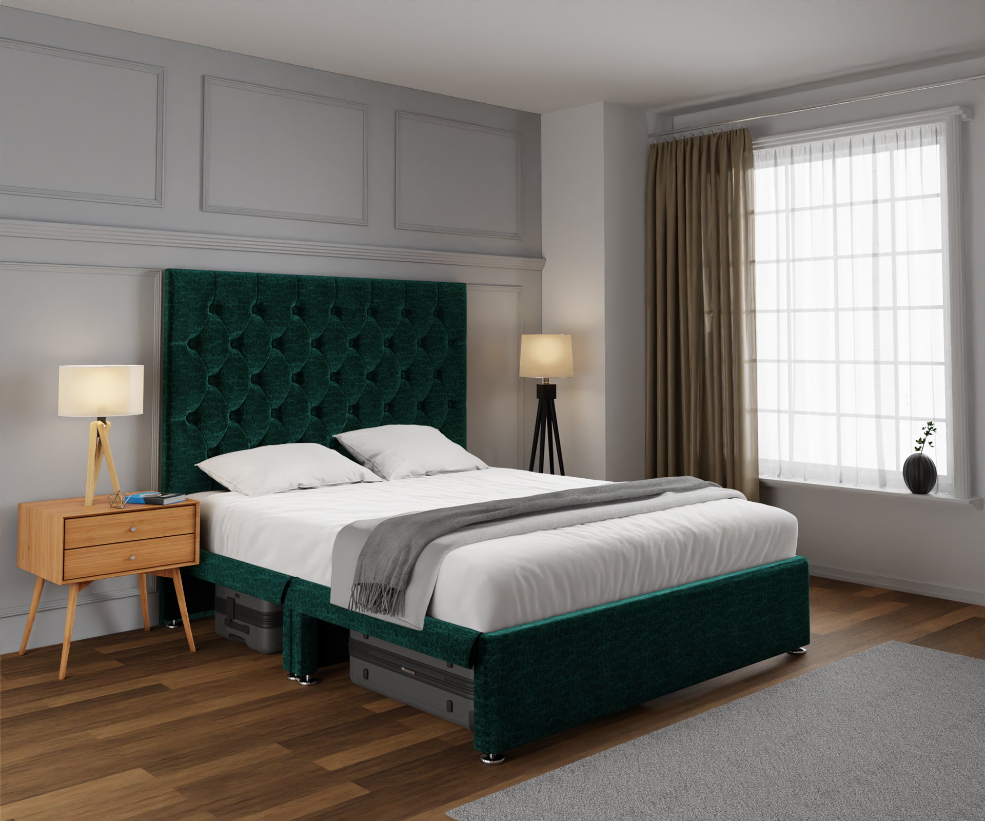 Evie Open Storage Divan Bed Set