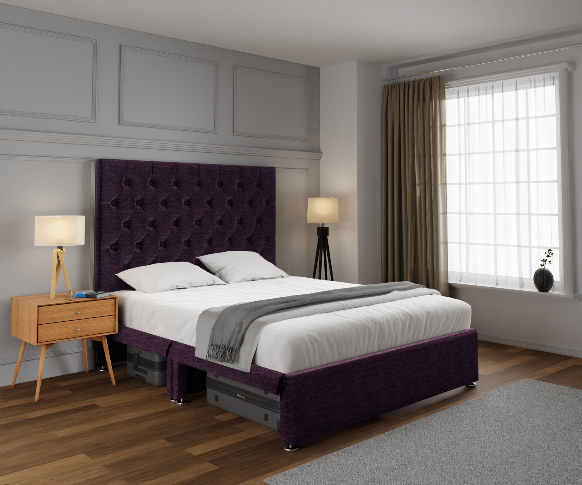 Evie Open Storage Divan Bed Set