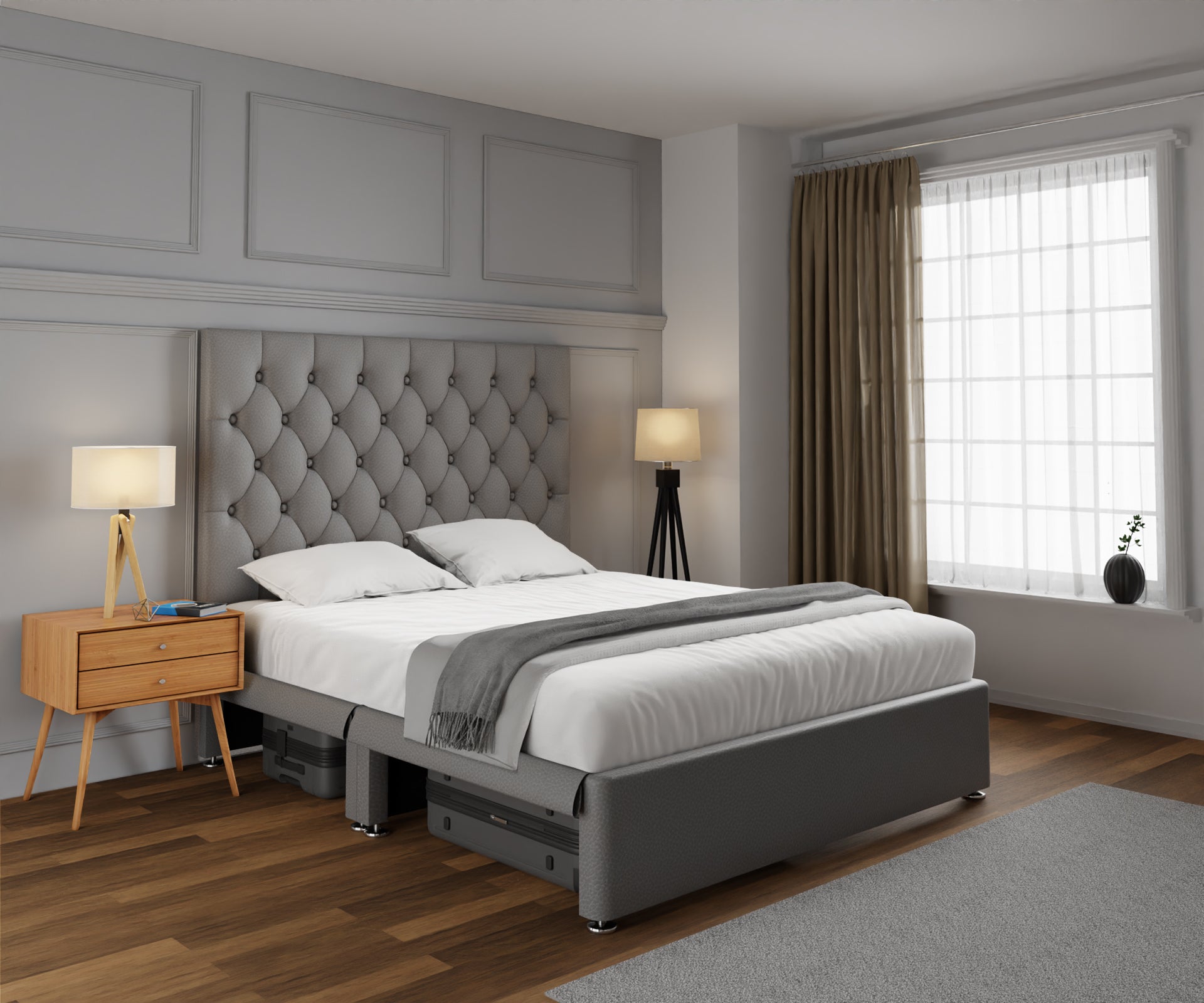 Evie Open Storage Divan Bed Set