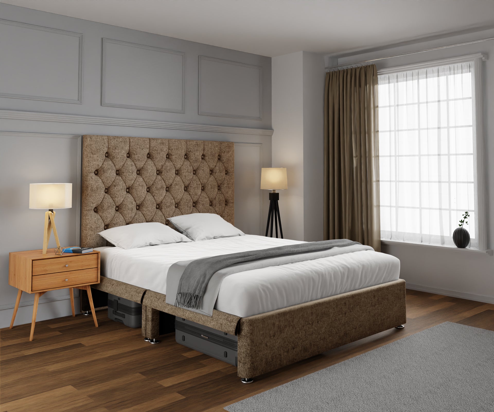 Evie Open Storage Divan Bed Set