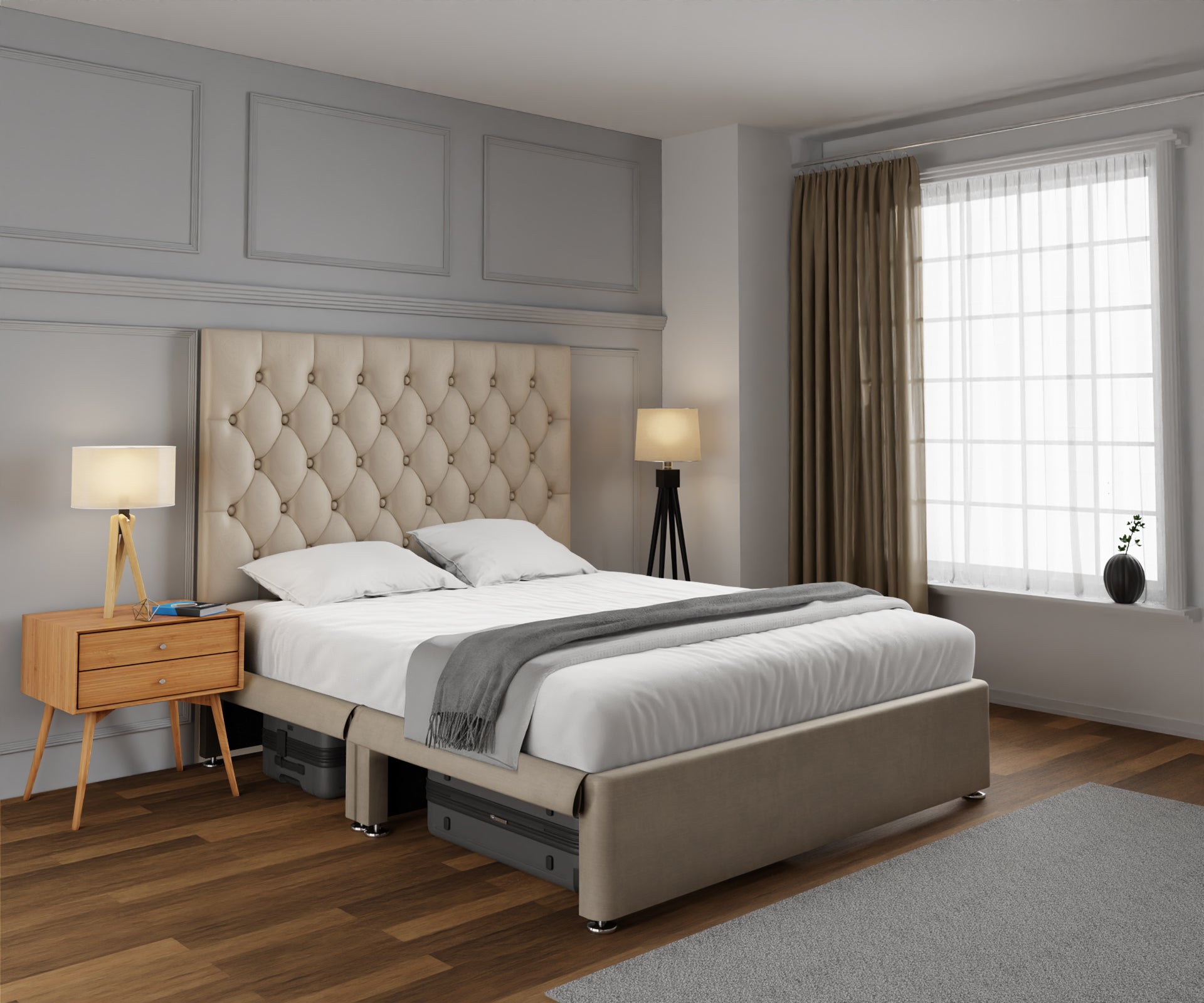 Evie Open Storage Divan Bed Set
