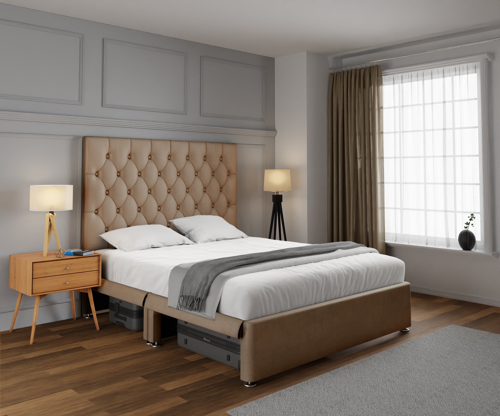 Evie Open Storage Divan Bed Set