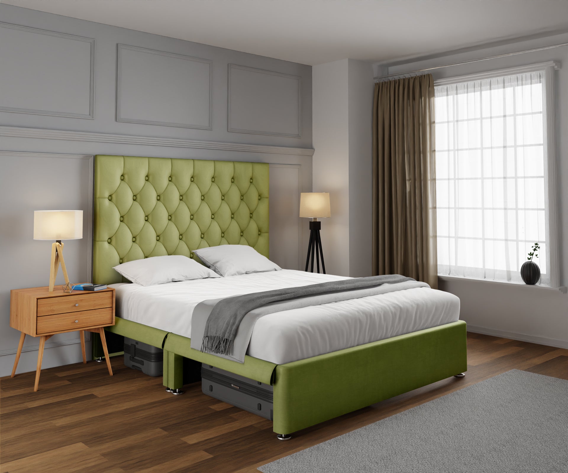 Evie Open Storage Divan Bed Set
