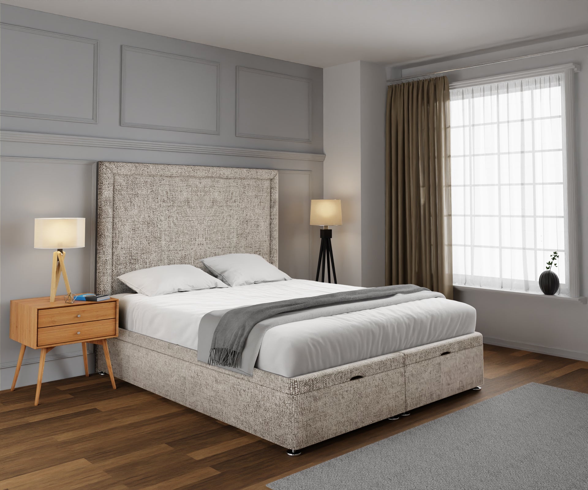 Lia Ottoman Storage Divan Bed Set