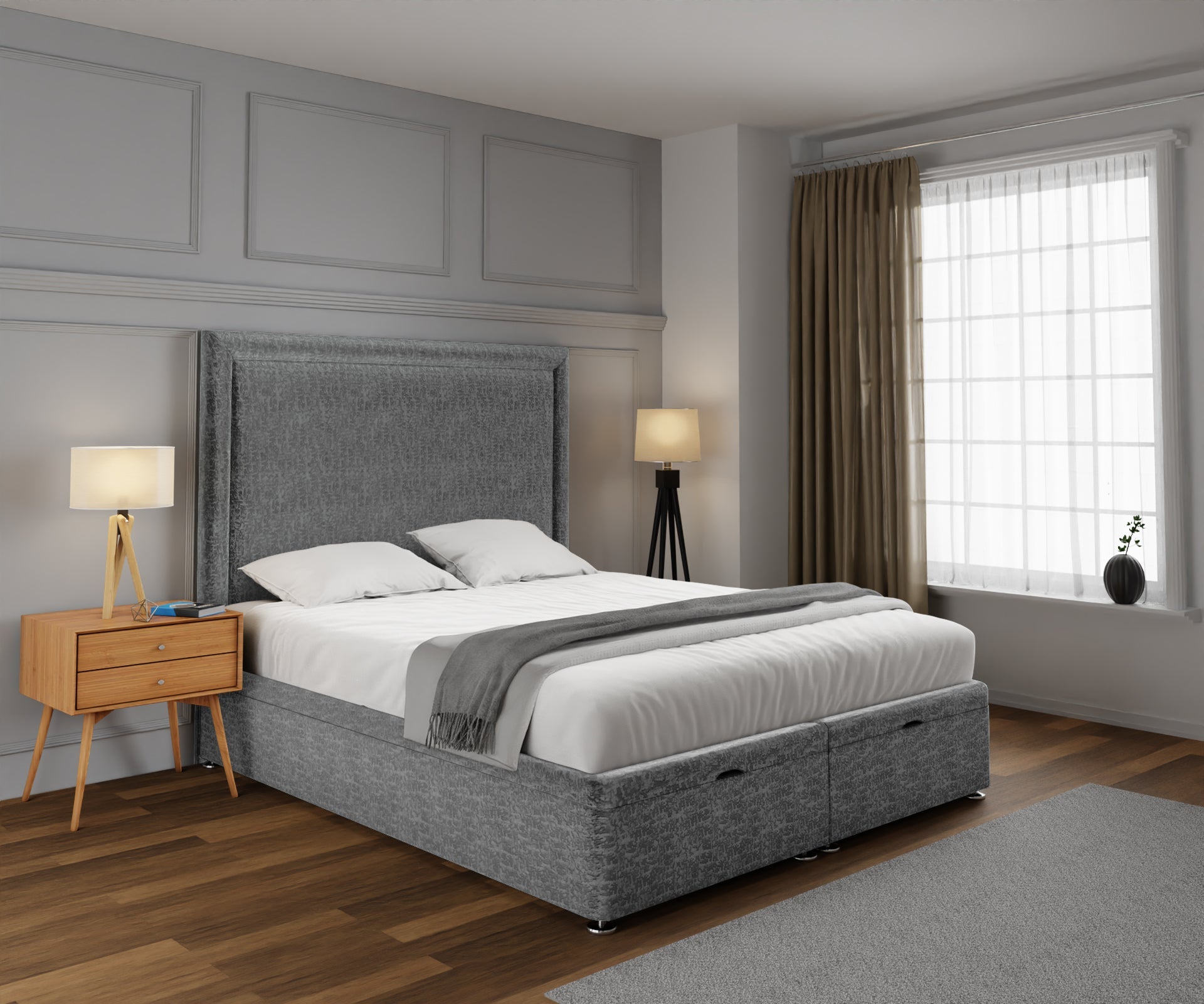 Lia Ottoman Storage Divan Bed Set