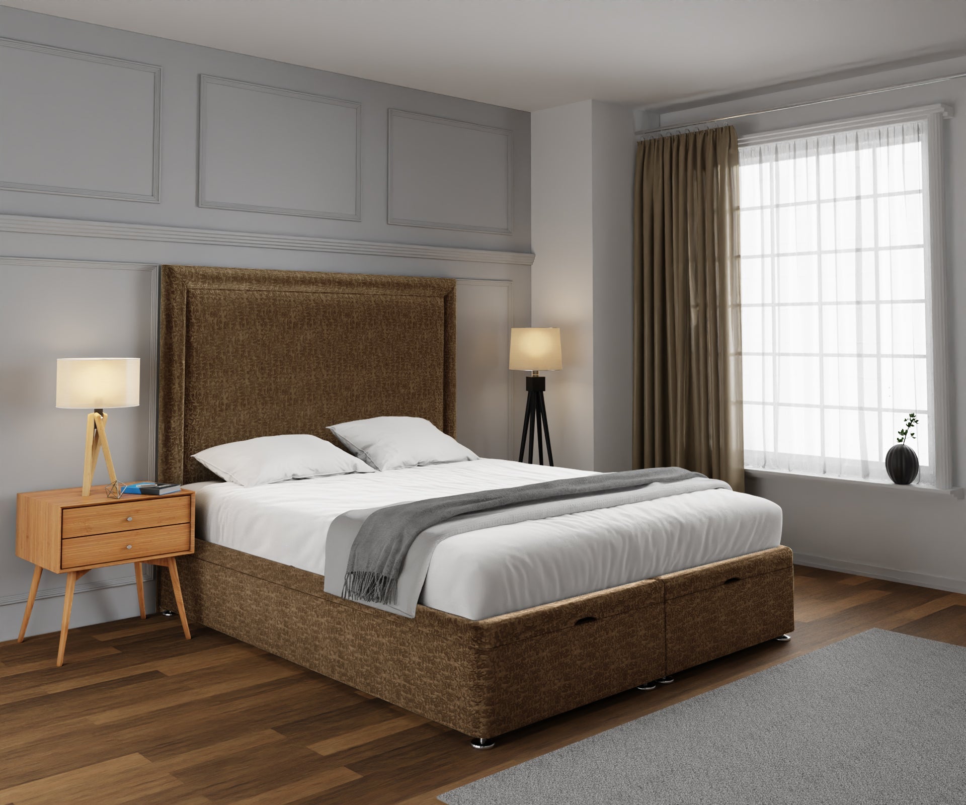 Lia Ottoman Storage Divan Bed Set