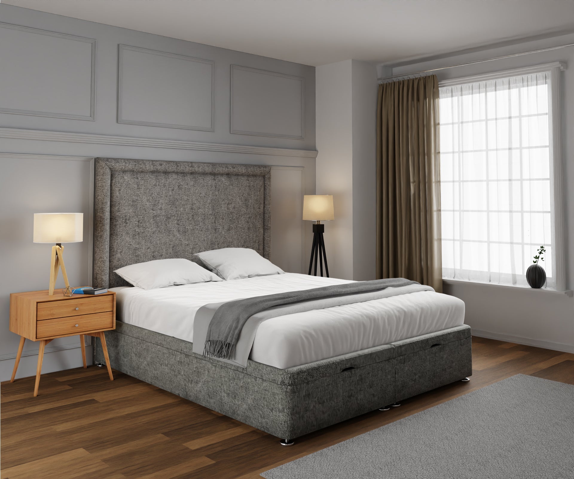 Lia Ottoman Storage Divan Bed Set