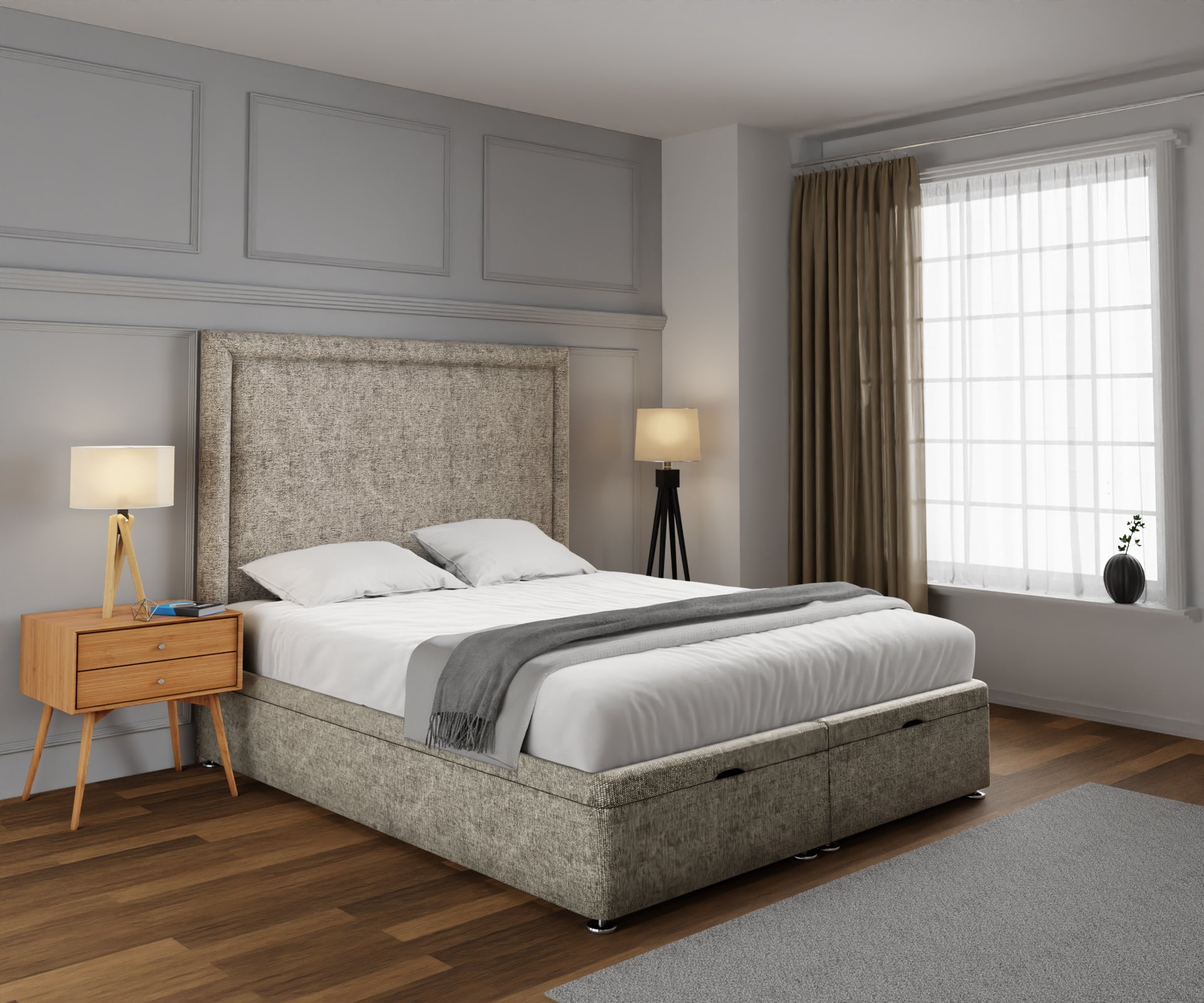 Lia Ottoman Storage Divan Bed Set