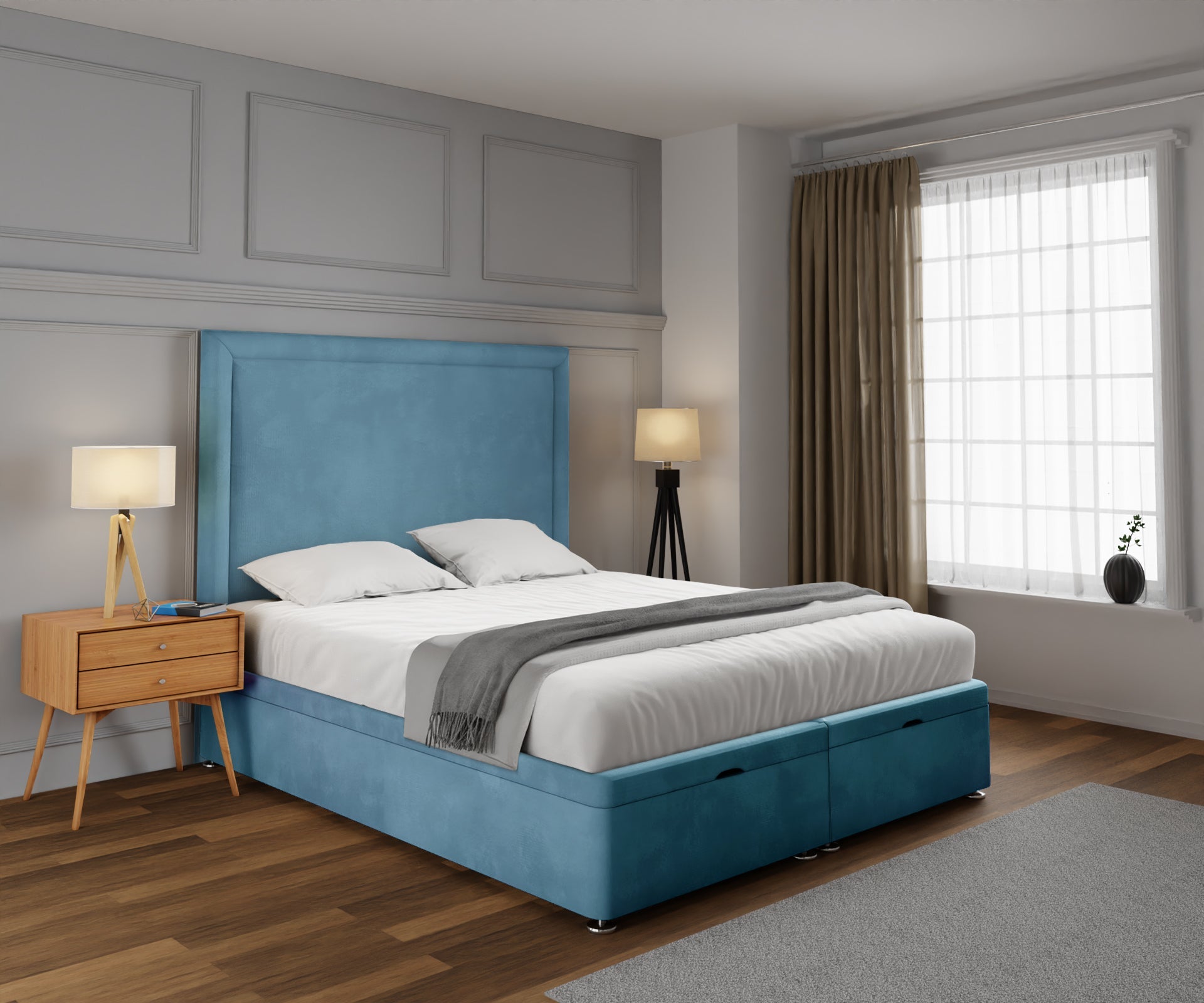 Lia Ottoman Storage Divan Bed Set