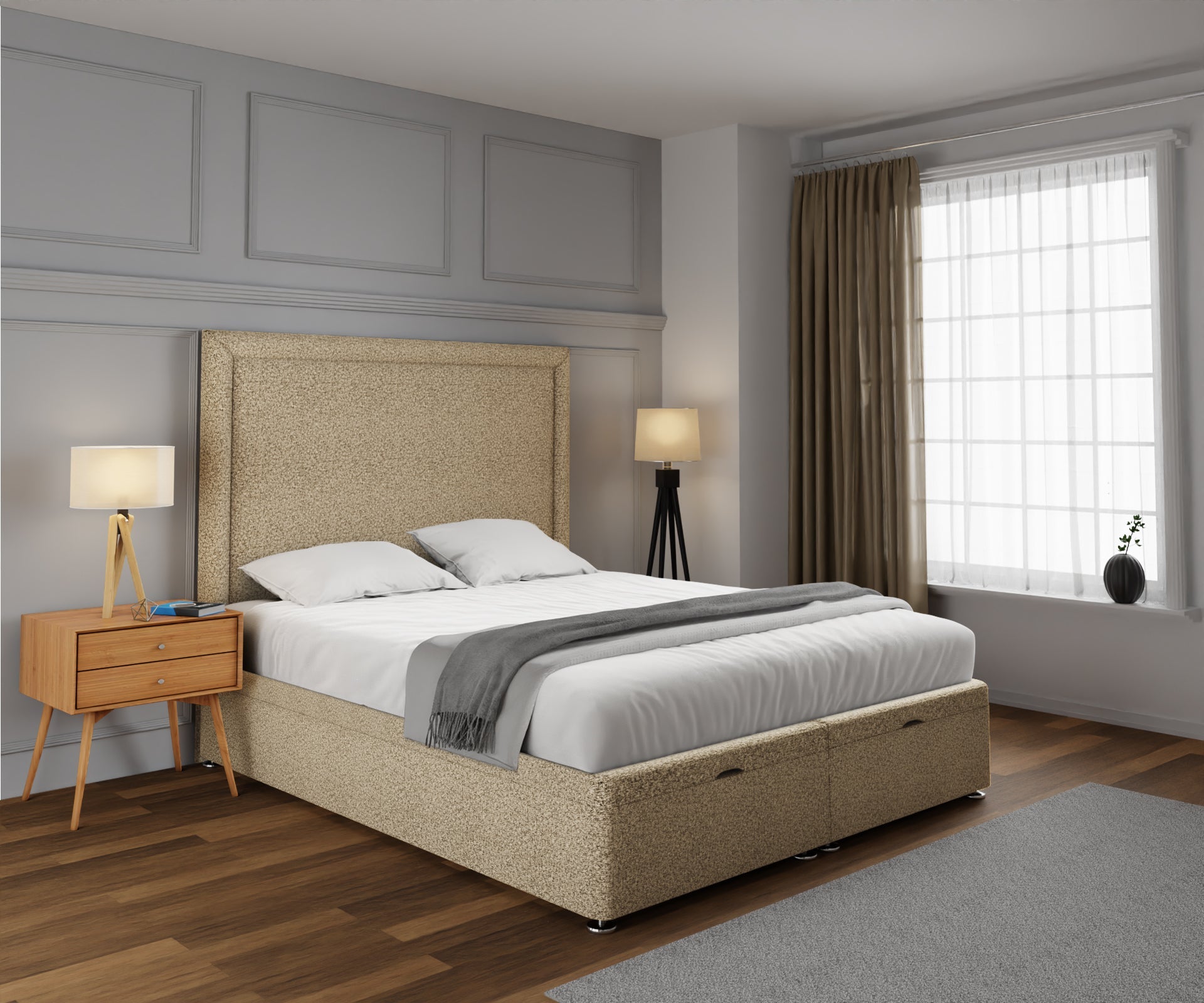Lia Ottoman Storage Divan Bed Set