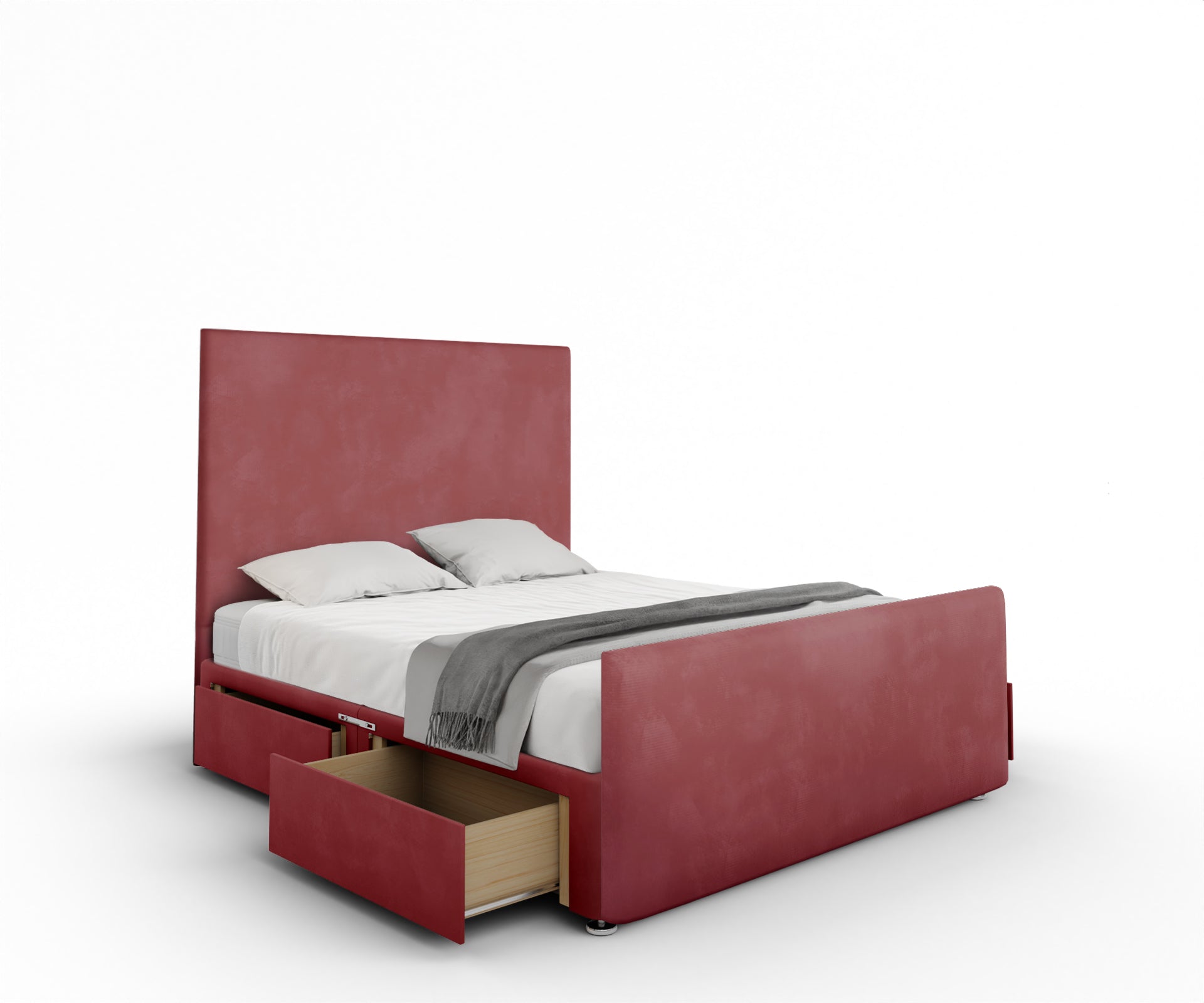 Paine Horizon Border Divan Bed Set With Footboard