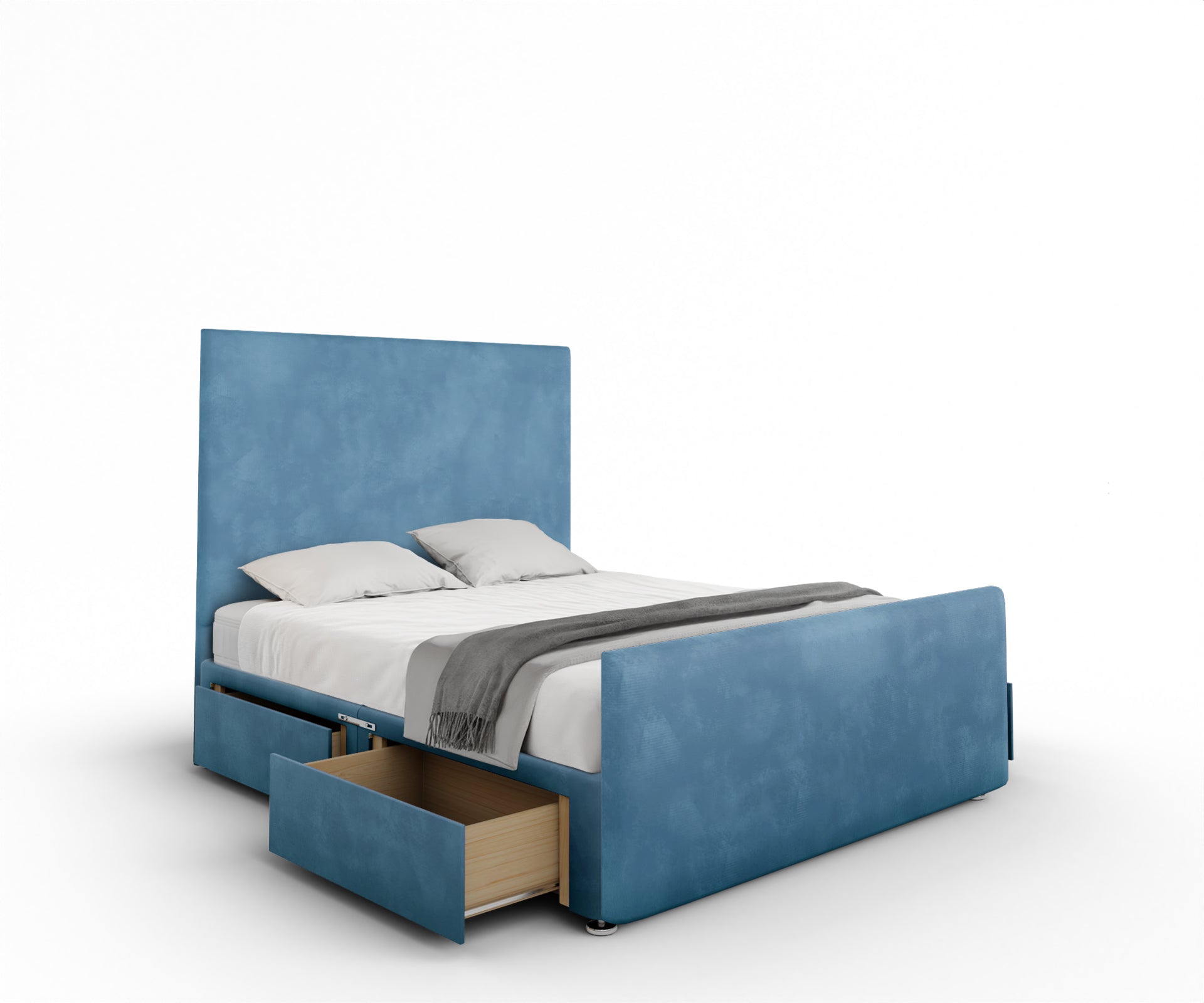 Paine Horizon Border Divan Bed Set With Footboard