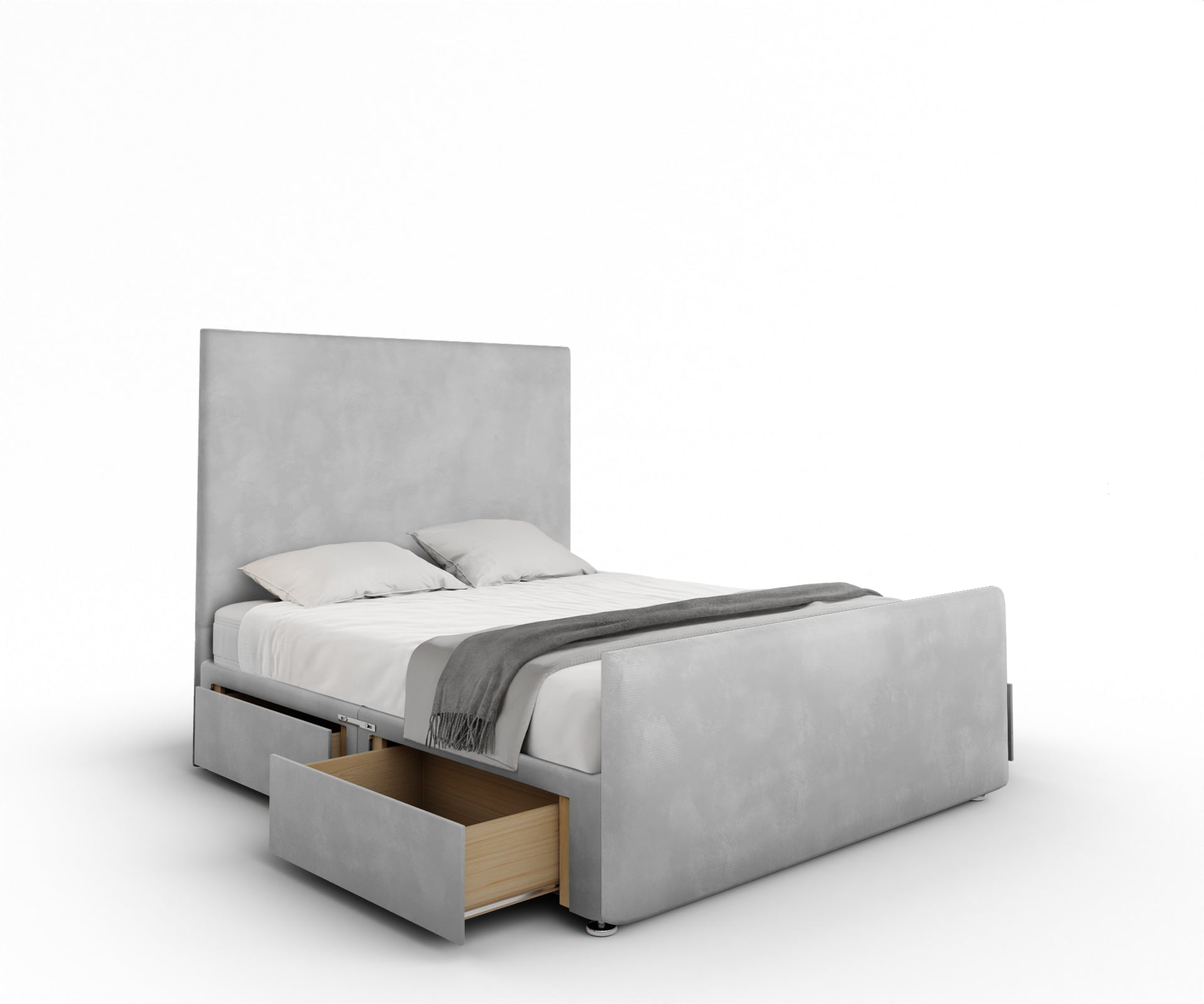 Paine Horizon Border Divan Bed Set With Footboard