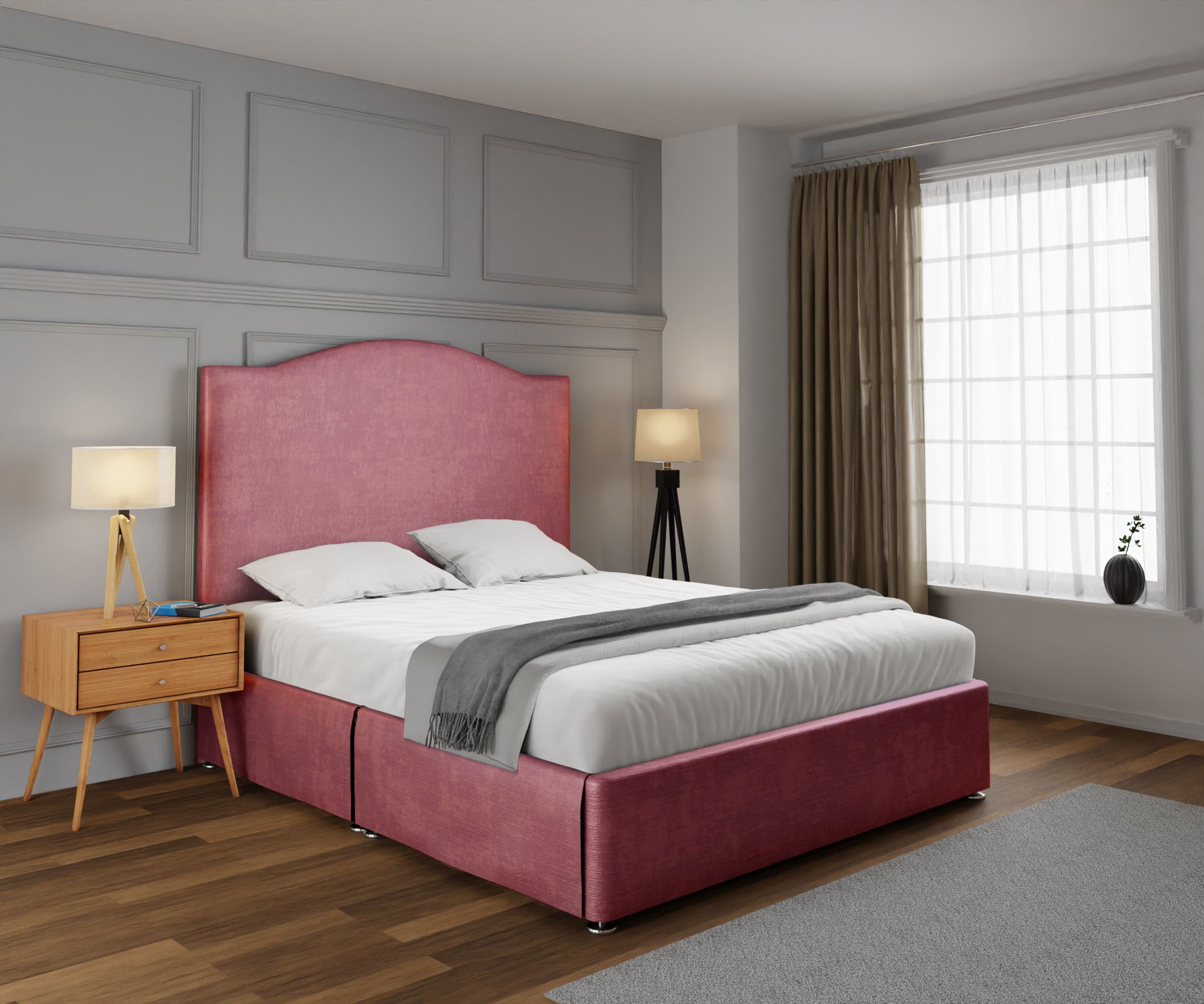 Rose Open Storage Divan Bed Set