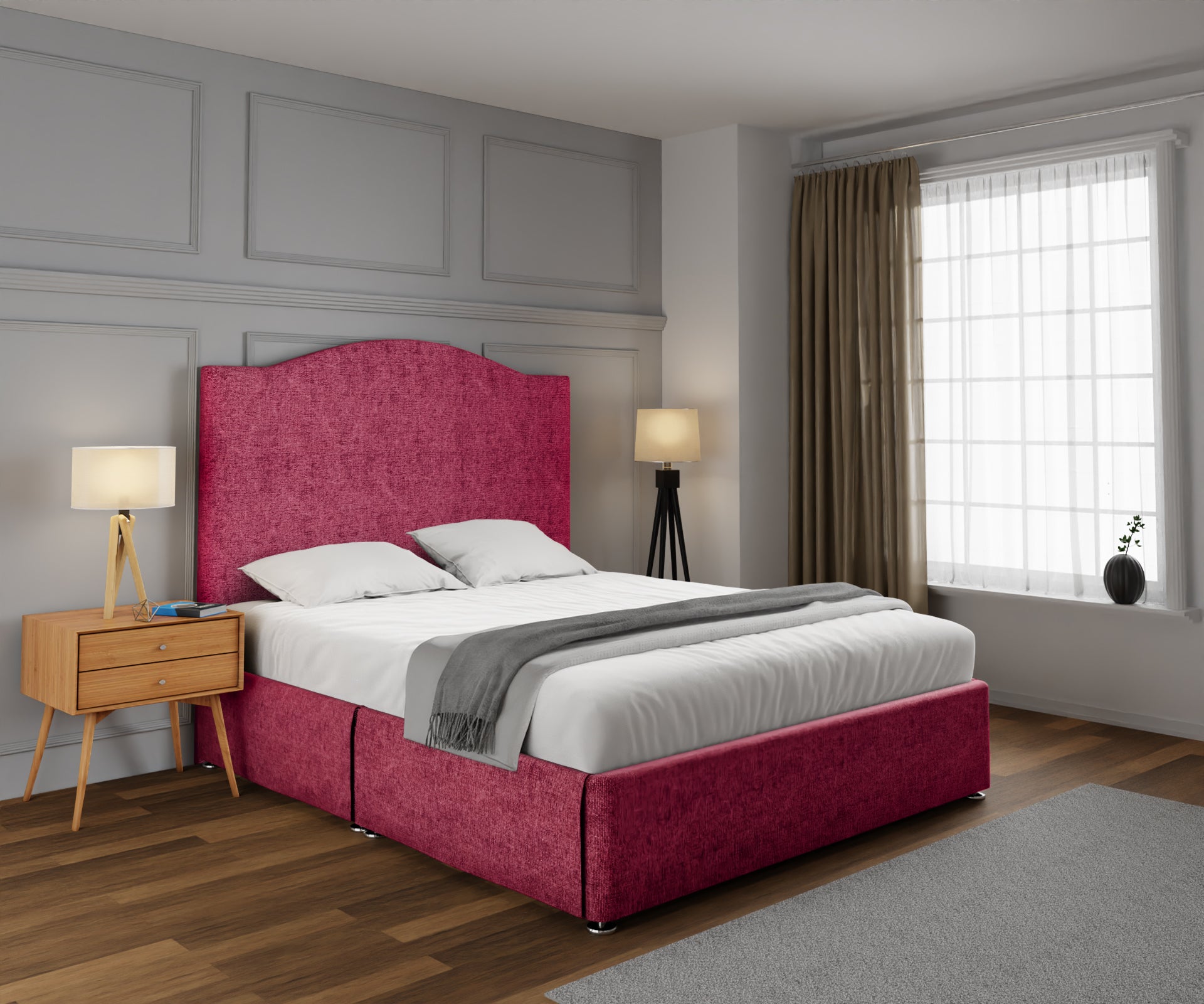 Rose Open Storage Divan Bed Set