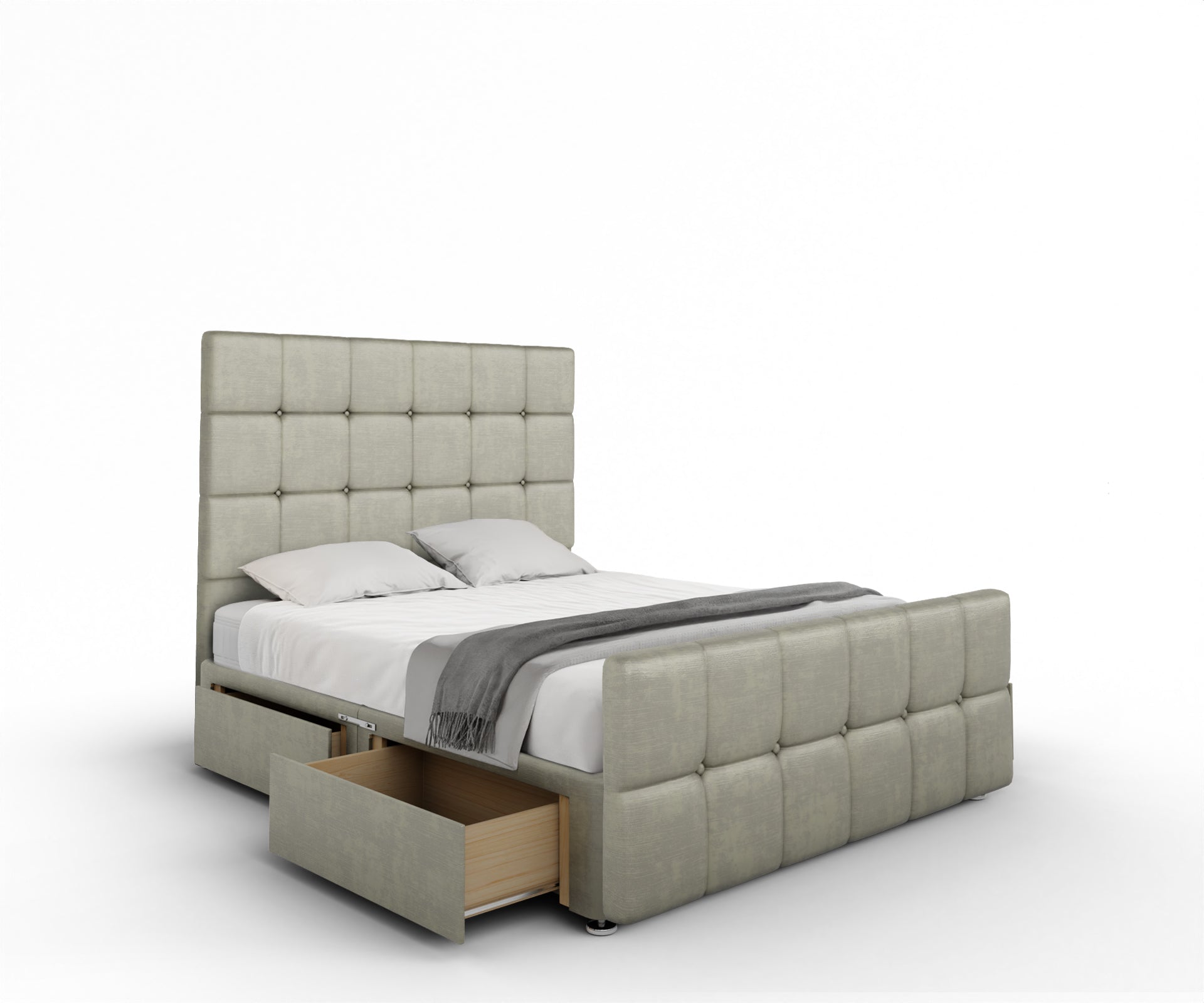 Amber Divan Bed Set With Footboard