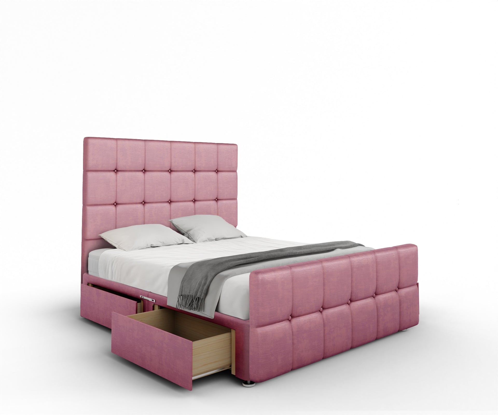 Amber Divan Bed Set With Footboard