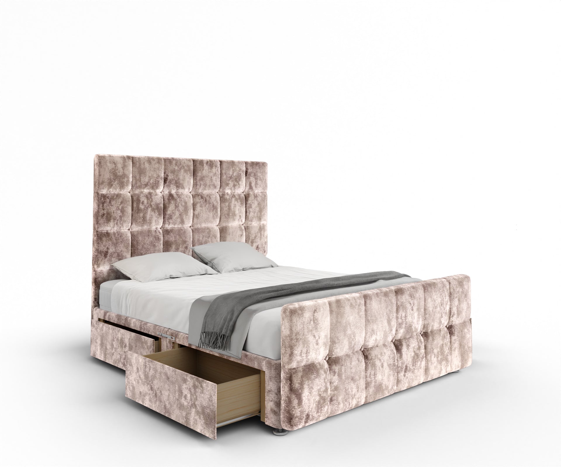 Amber Divan Bed Set With Footboard