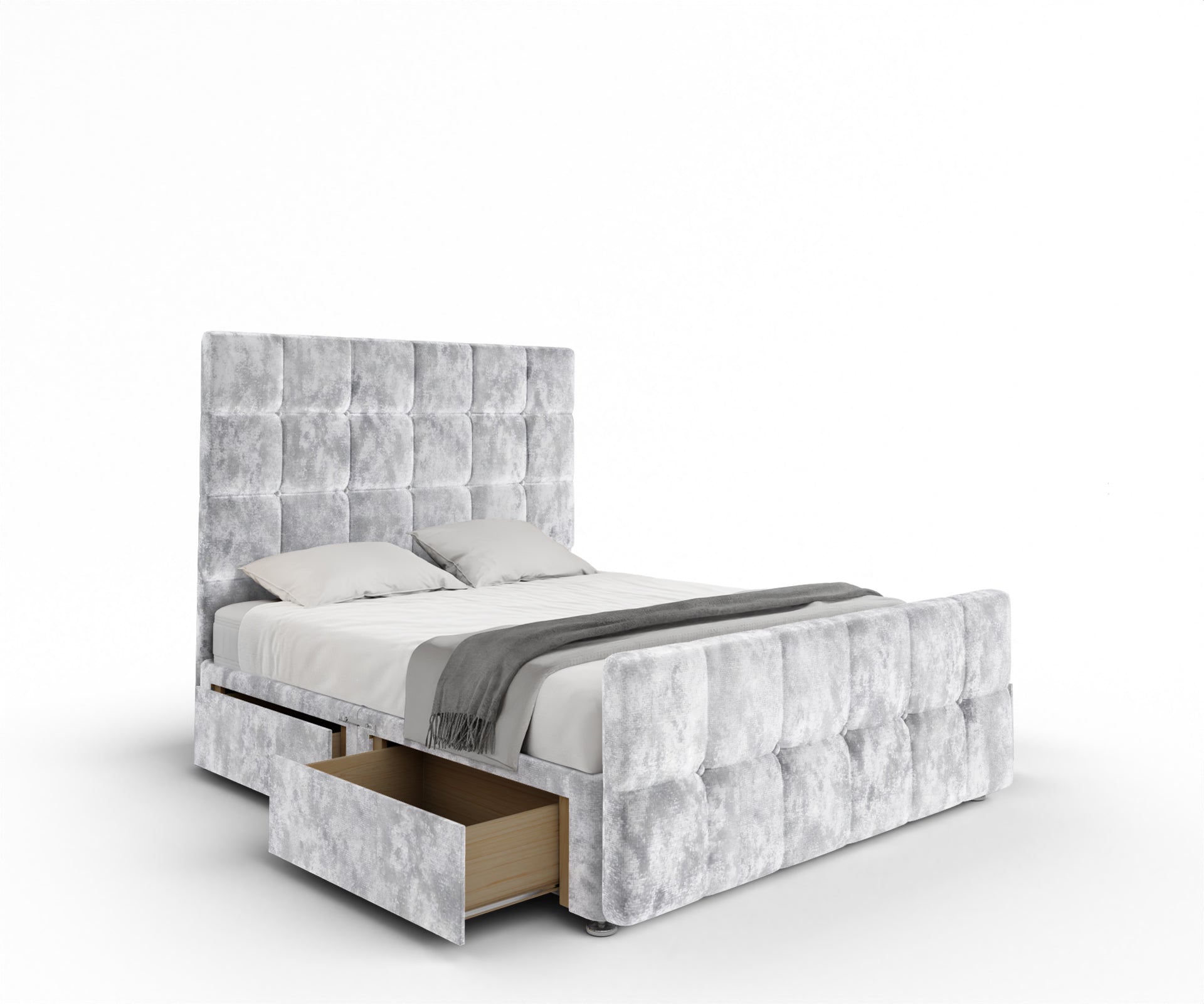 Amber Divan Bed Set With Footboard