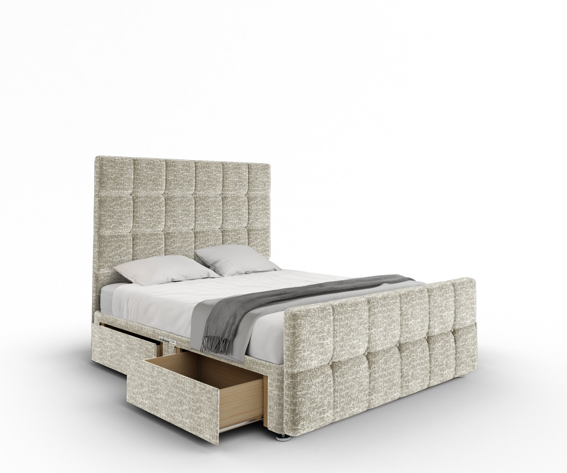 Amber Divan Bed Set With Footboard