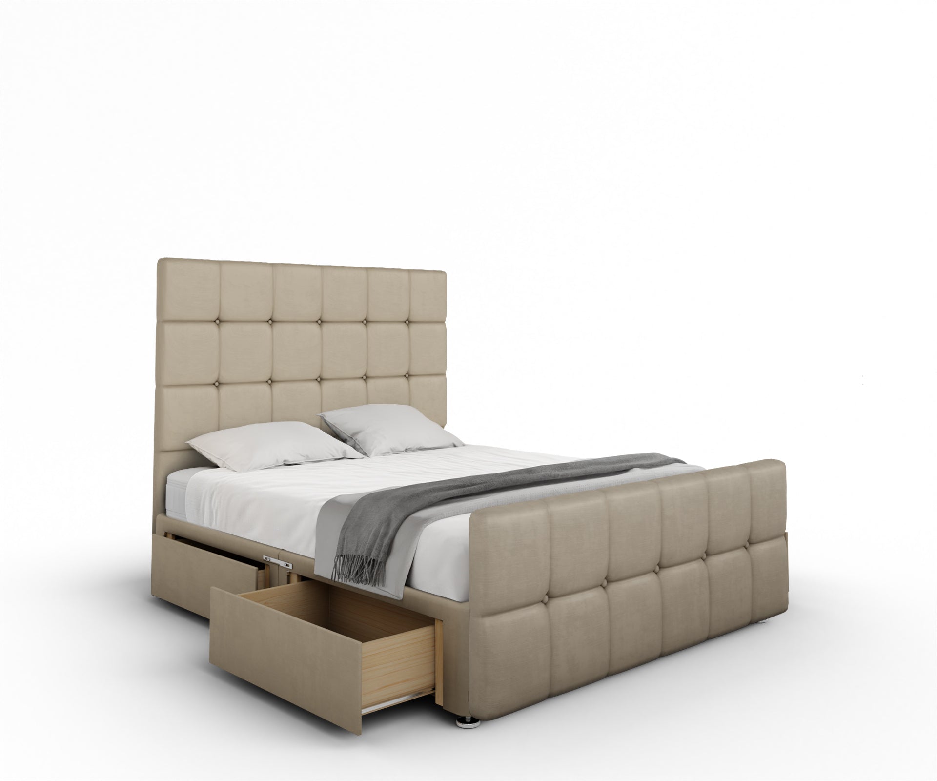 Amber Divan Bed Set With Footboard