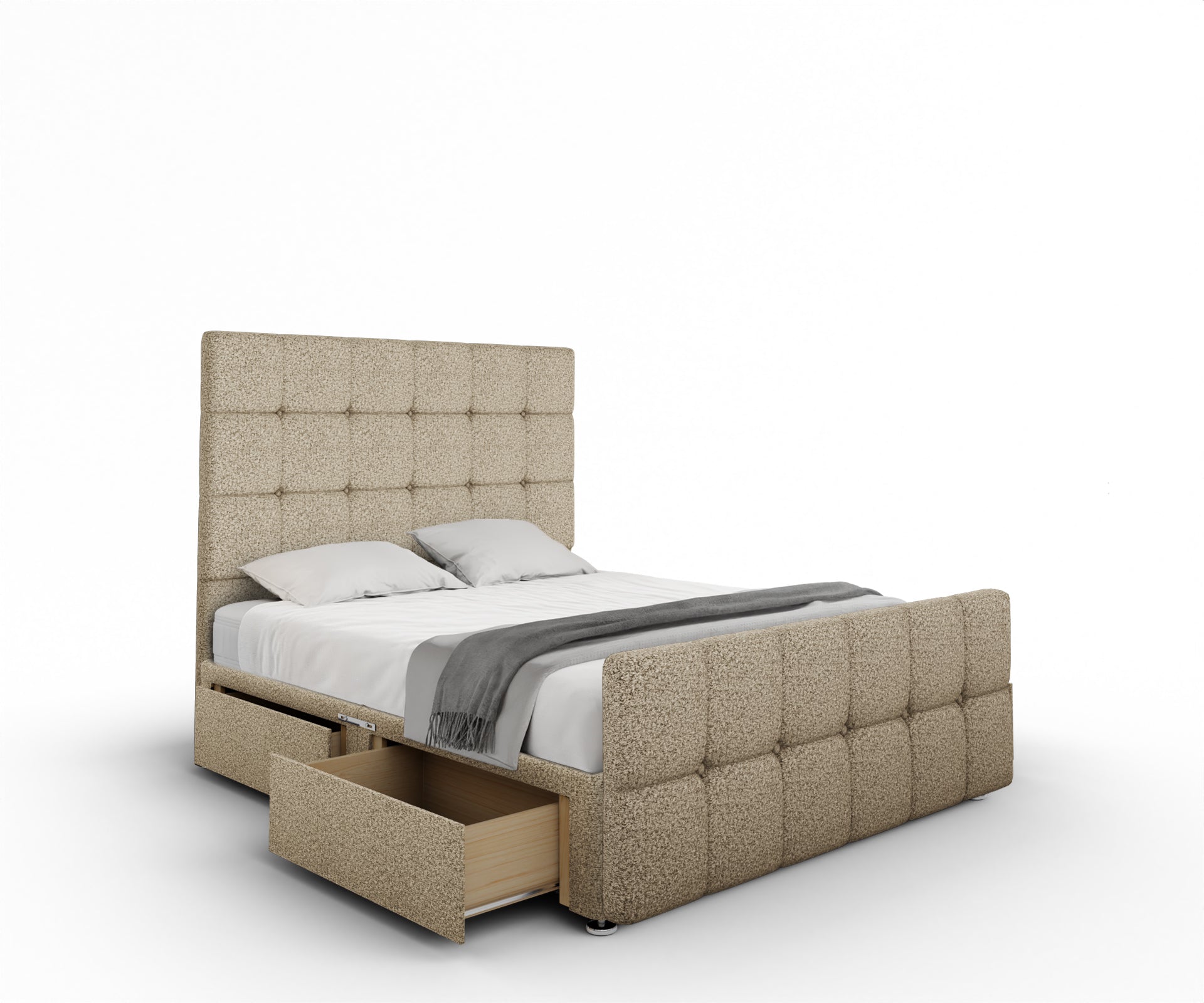 Amber Divan Bed Set With Footboard