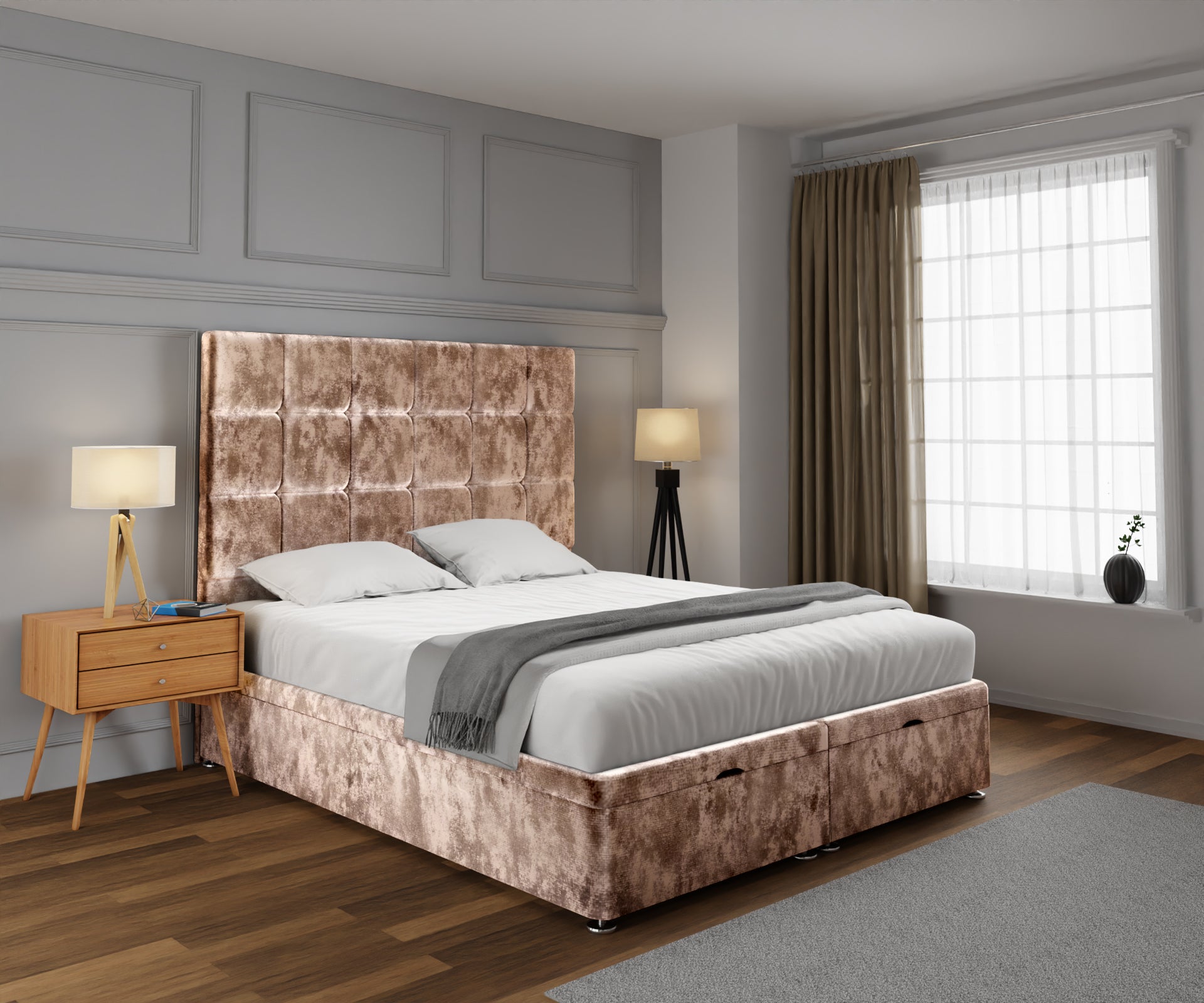 Amber Ottoman Storage Divan Bed Set