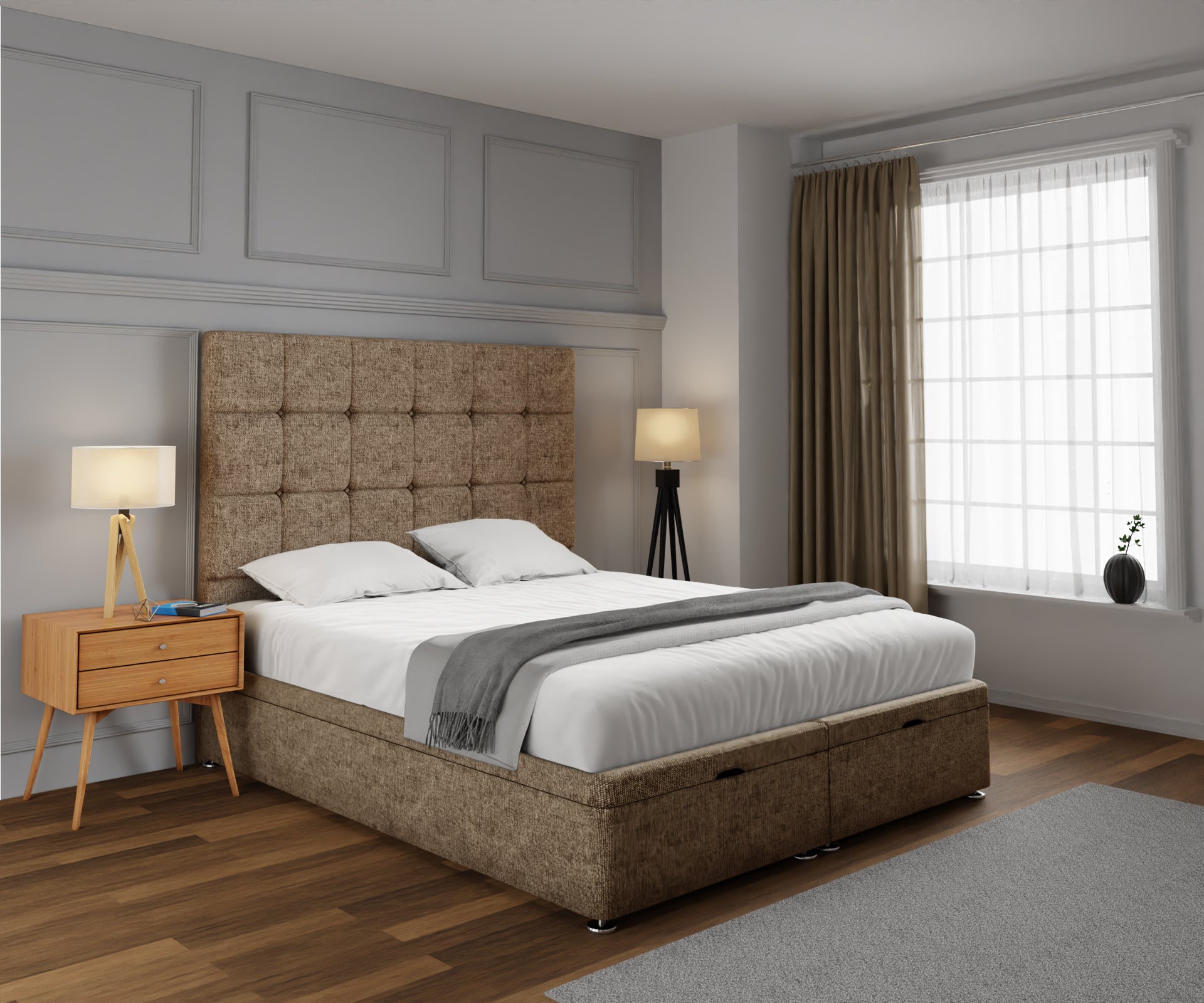 Amber Ottoman Storage Divan Bed Set