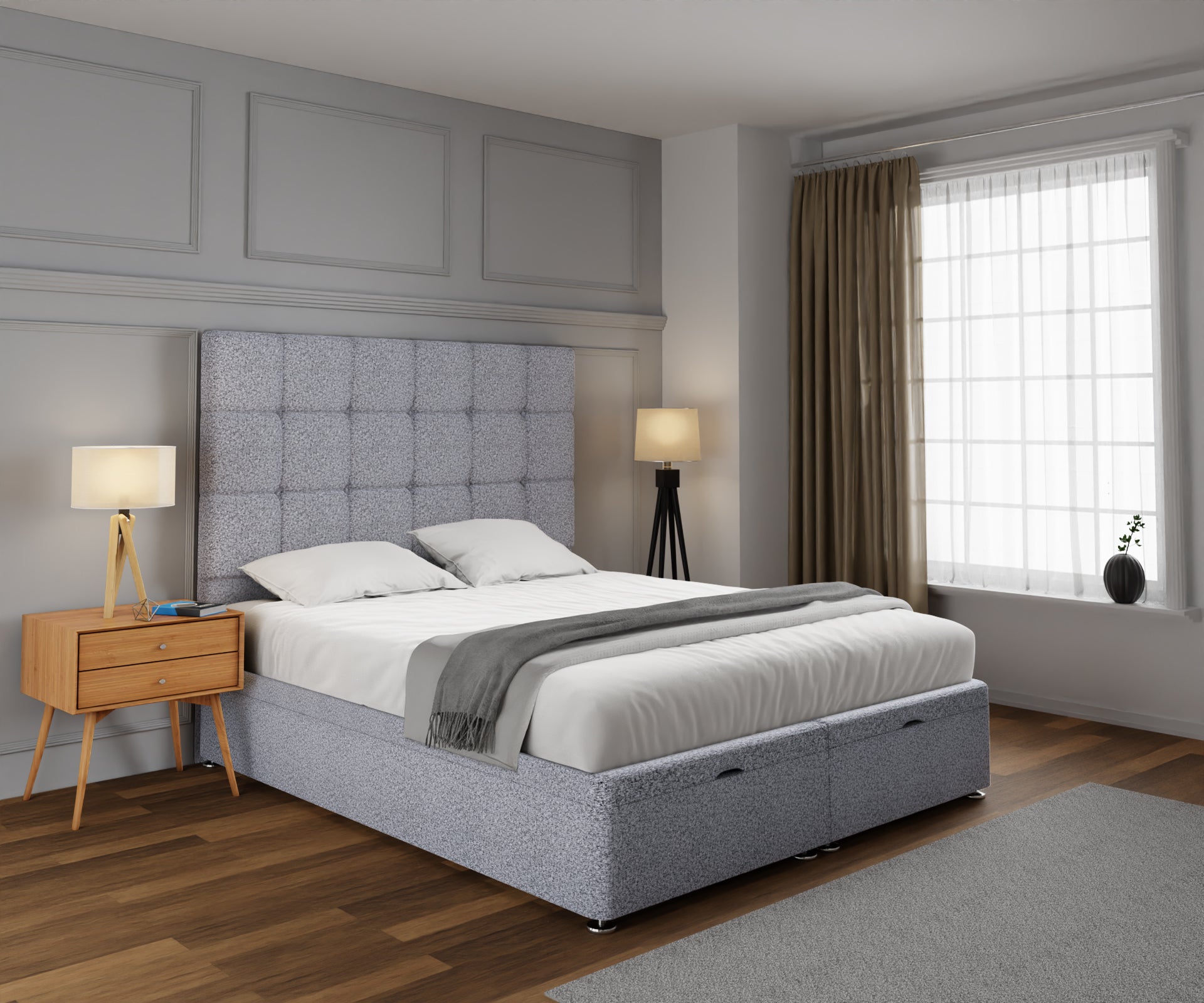Amber Ottoman Storage Divan Bed Set