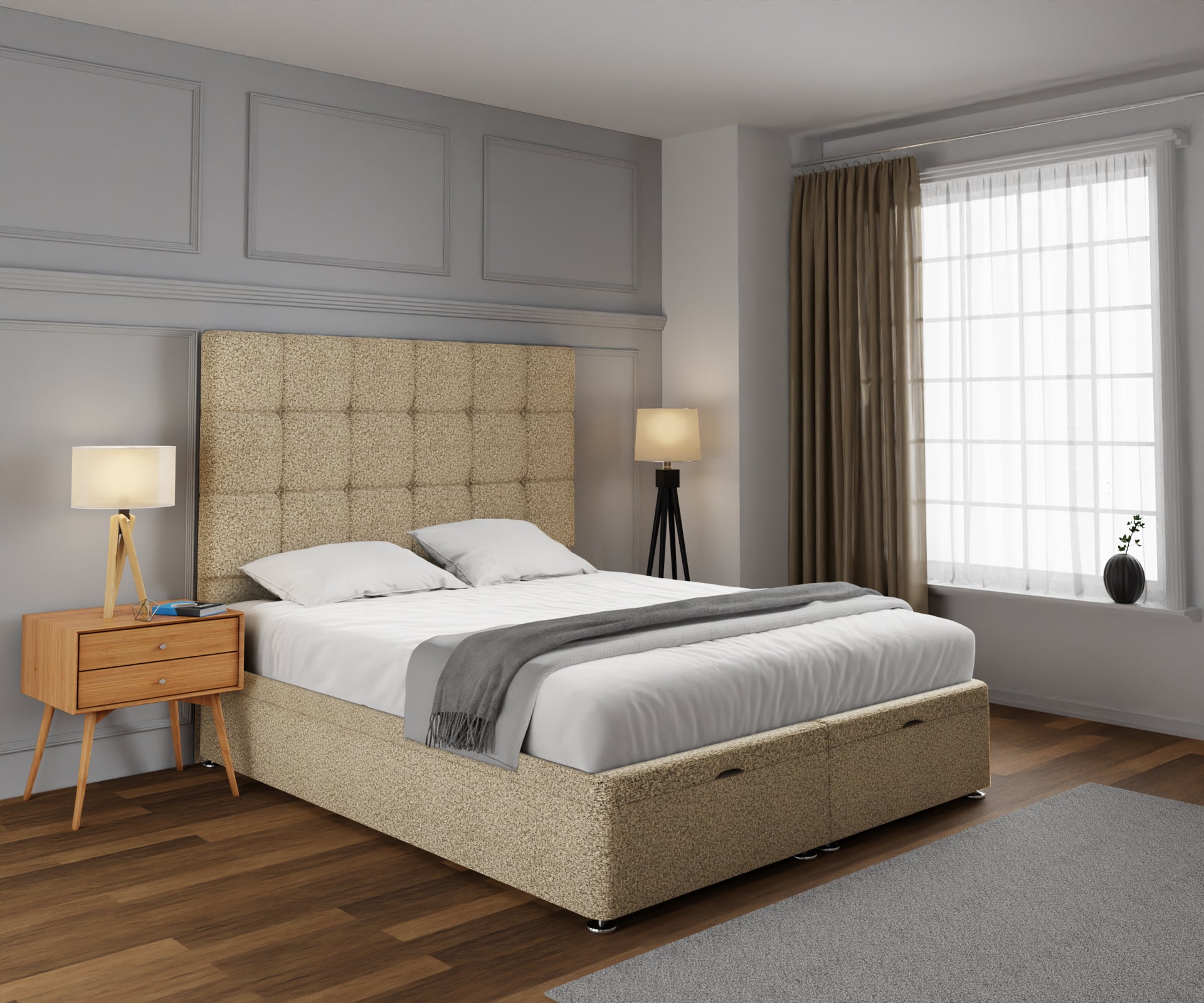 Amber Ottoman Storage Divan Bed Set