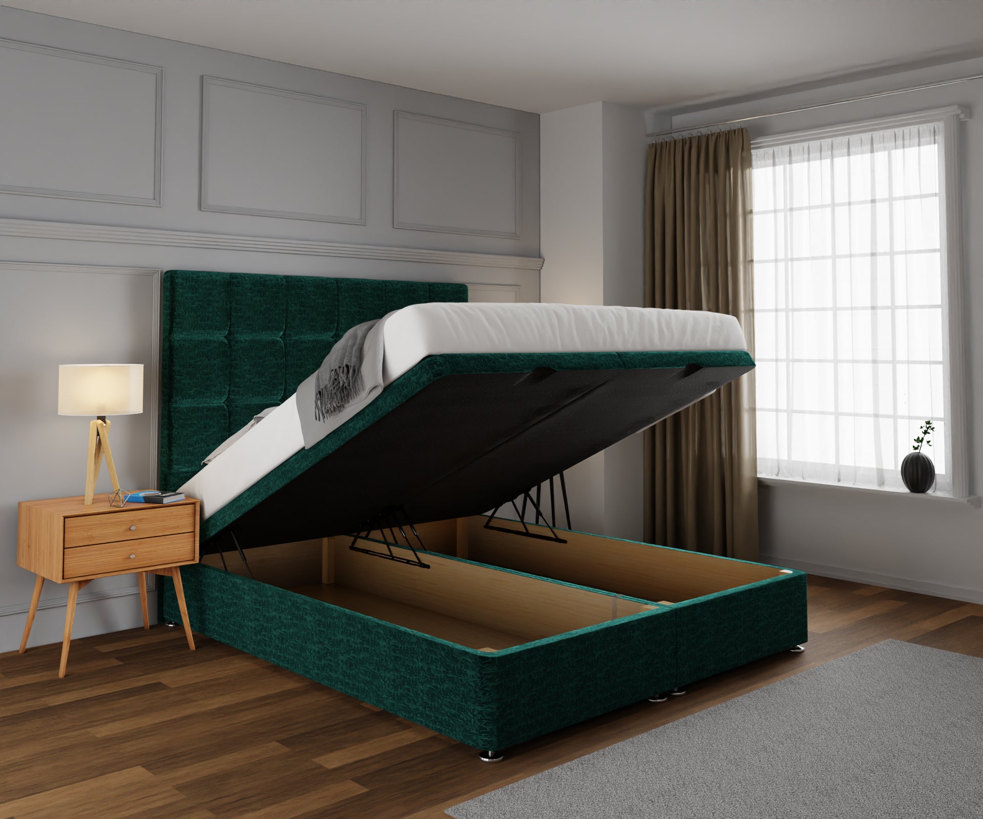 Amber Ottoman Storage Divan Bed Set