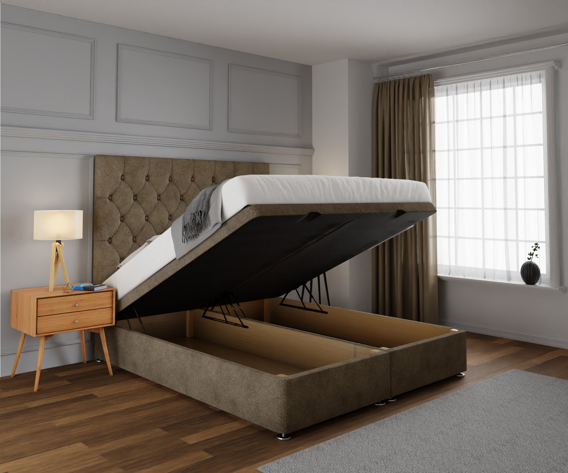 Evie Ottoman Storage Divan Bed Set