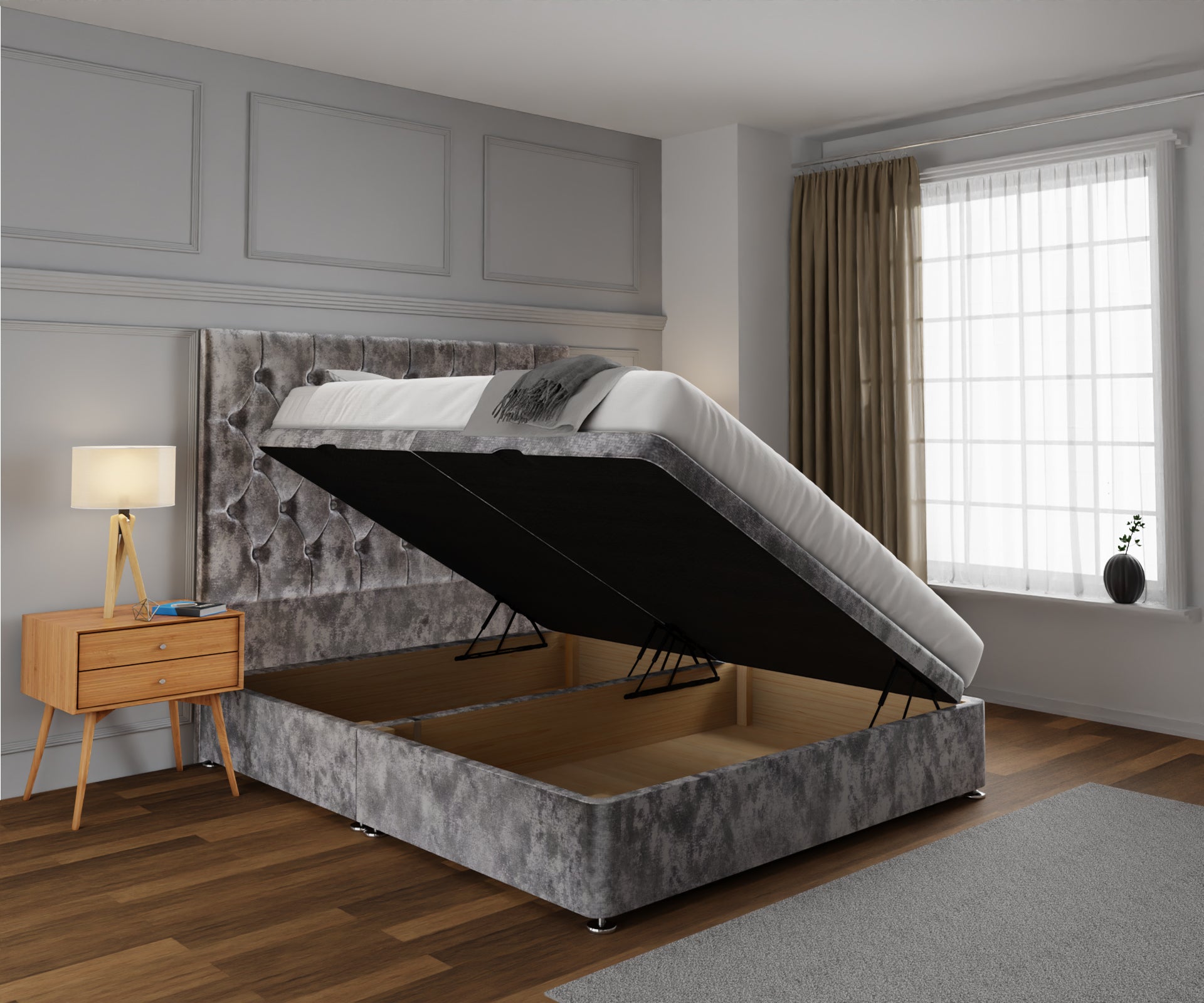 Evie Ottoman Storage Divan Bed Set