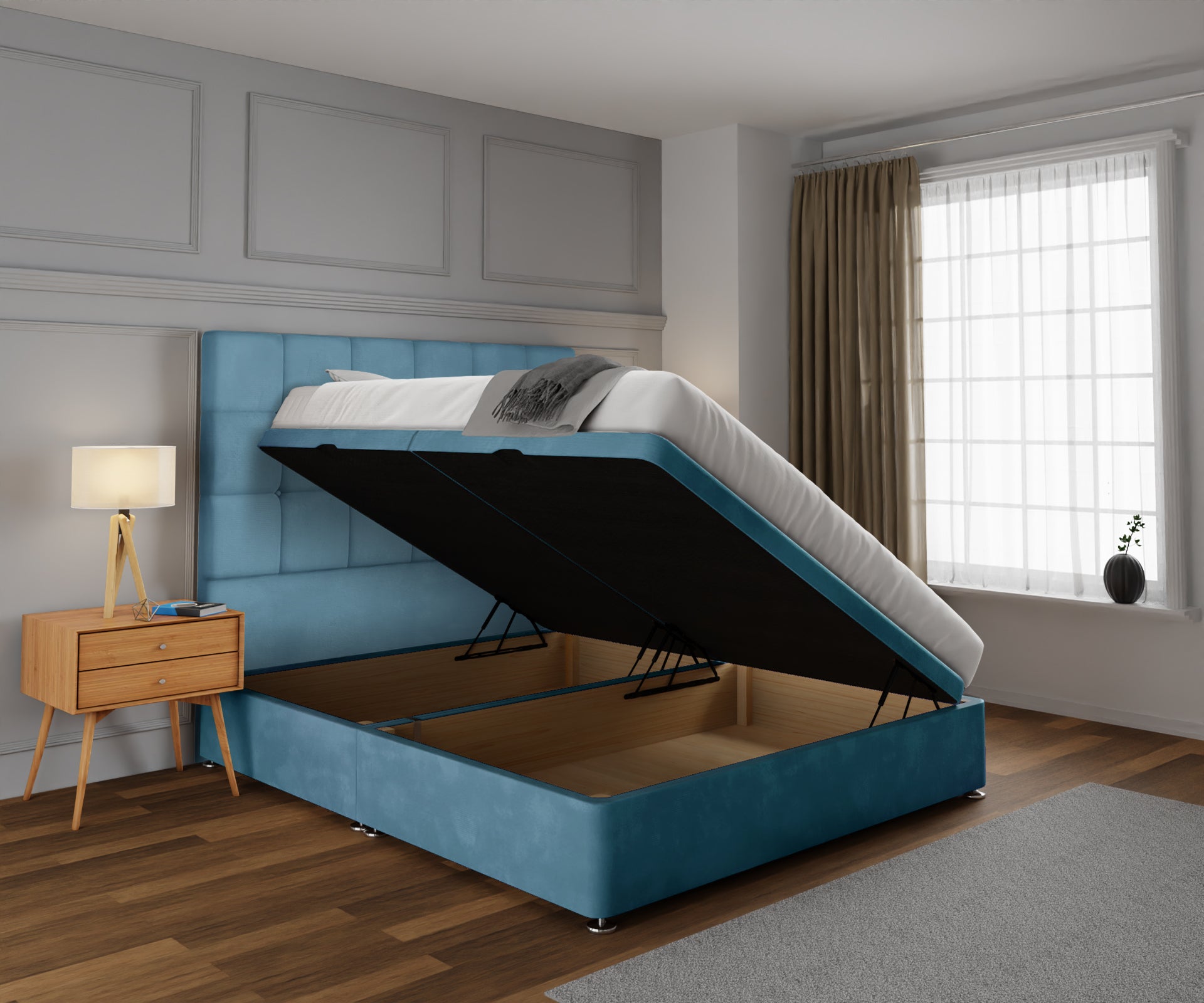 Amber Ottoman Storage Divan Bed Set