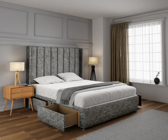 Amelia Line Winged Divan Bed Set